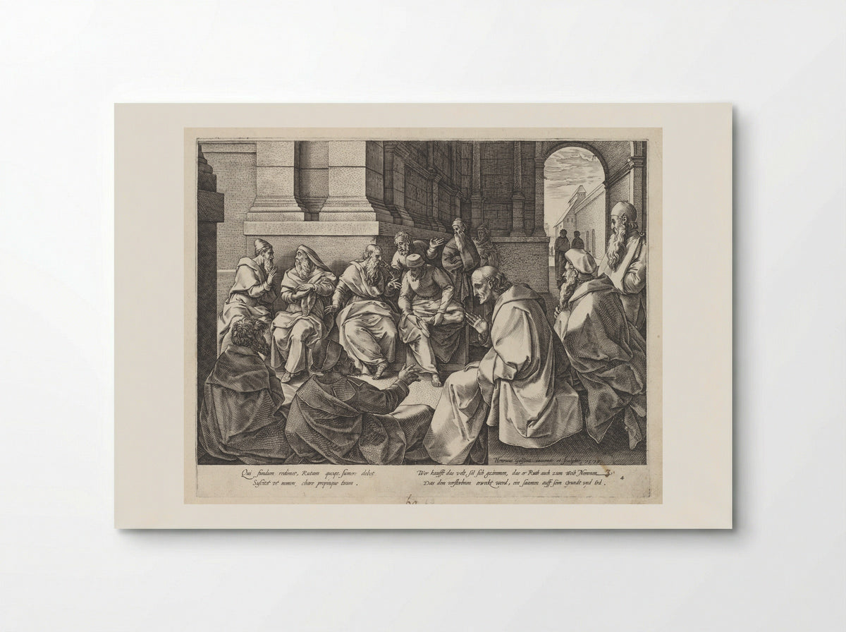 Boaz and the Elders - Adriaan de Weerdt - Poster