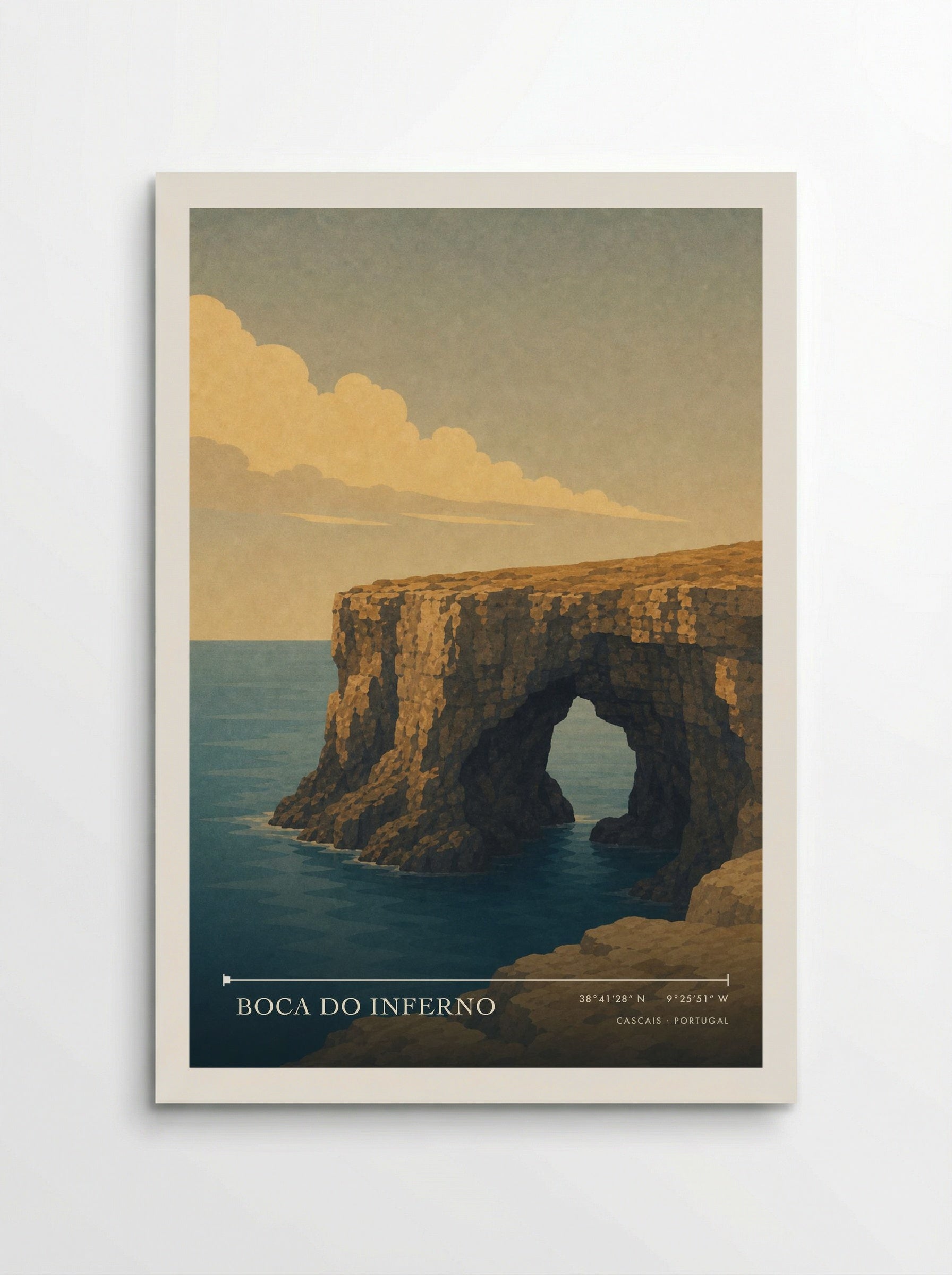 Boca do Inferno Travel Poster Artwork - Poster