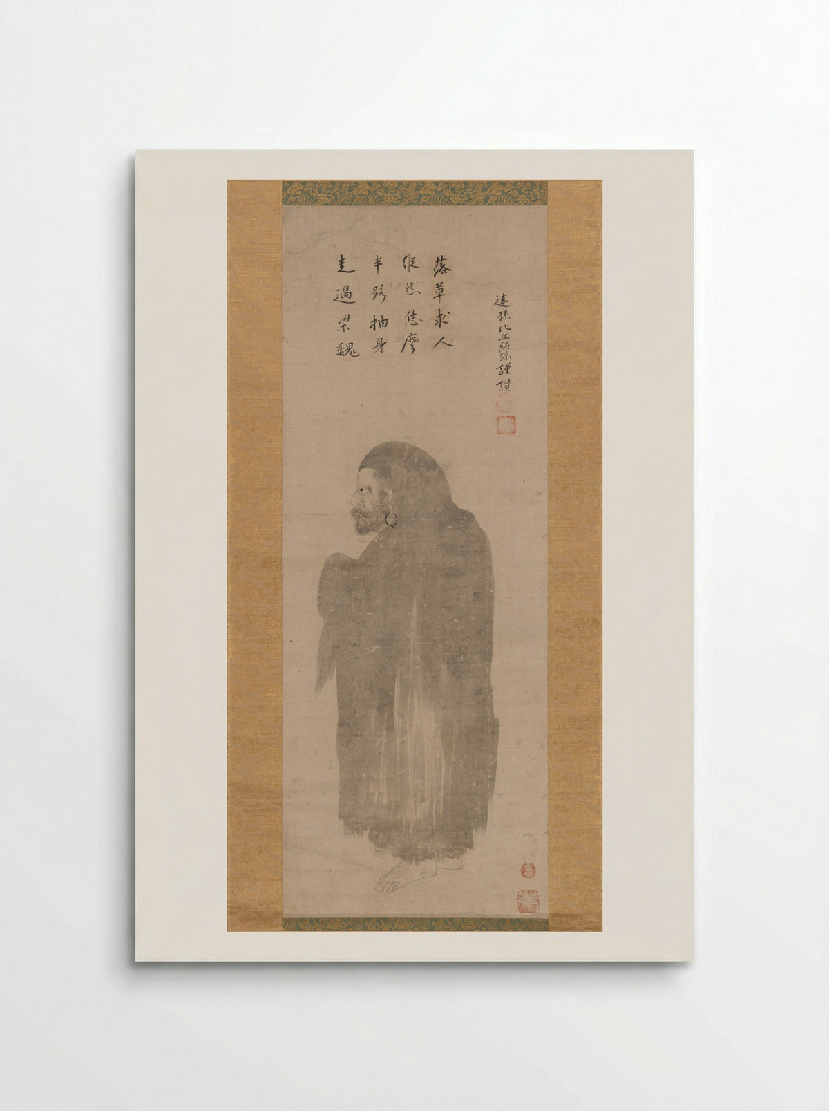 Bodhidharma - Unkoku Tōgan - Poster