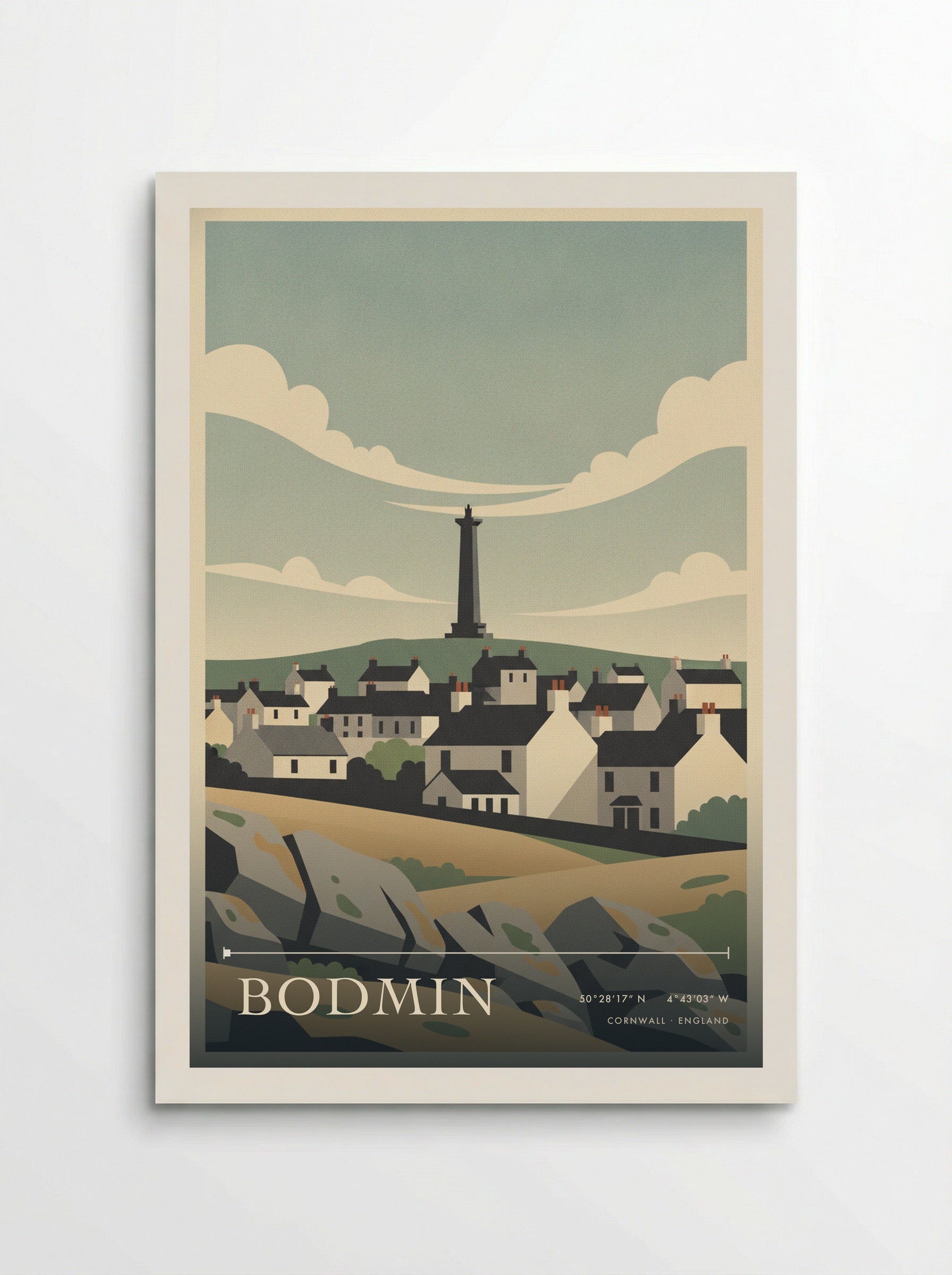 Bodmin Cornwall England Travel Poster - Poster