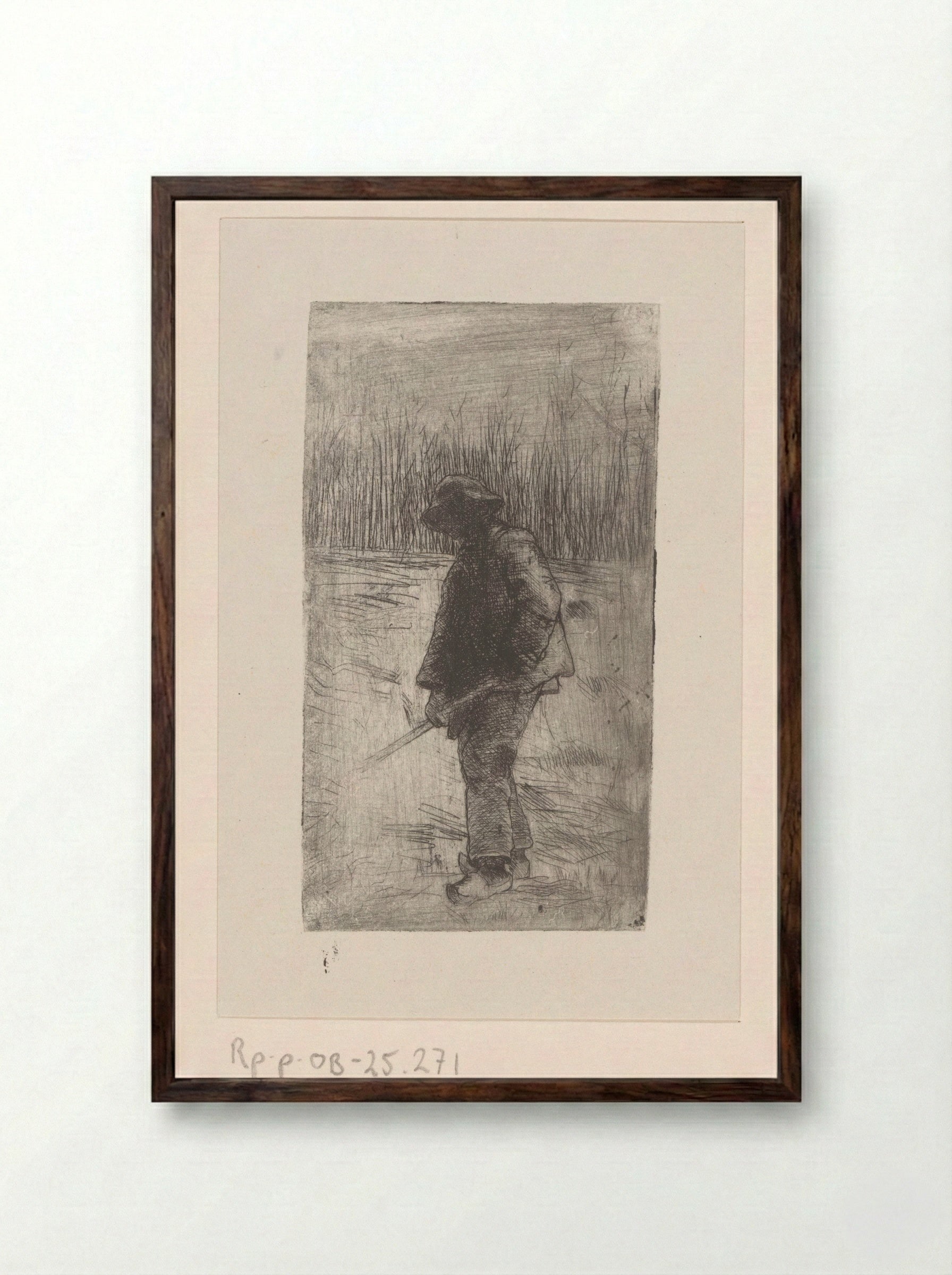 Boer - Philip Zilcken - Framed Print Dark Wood
