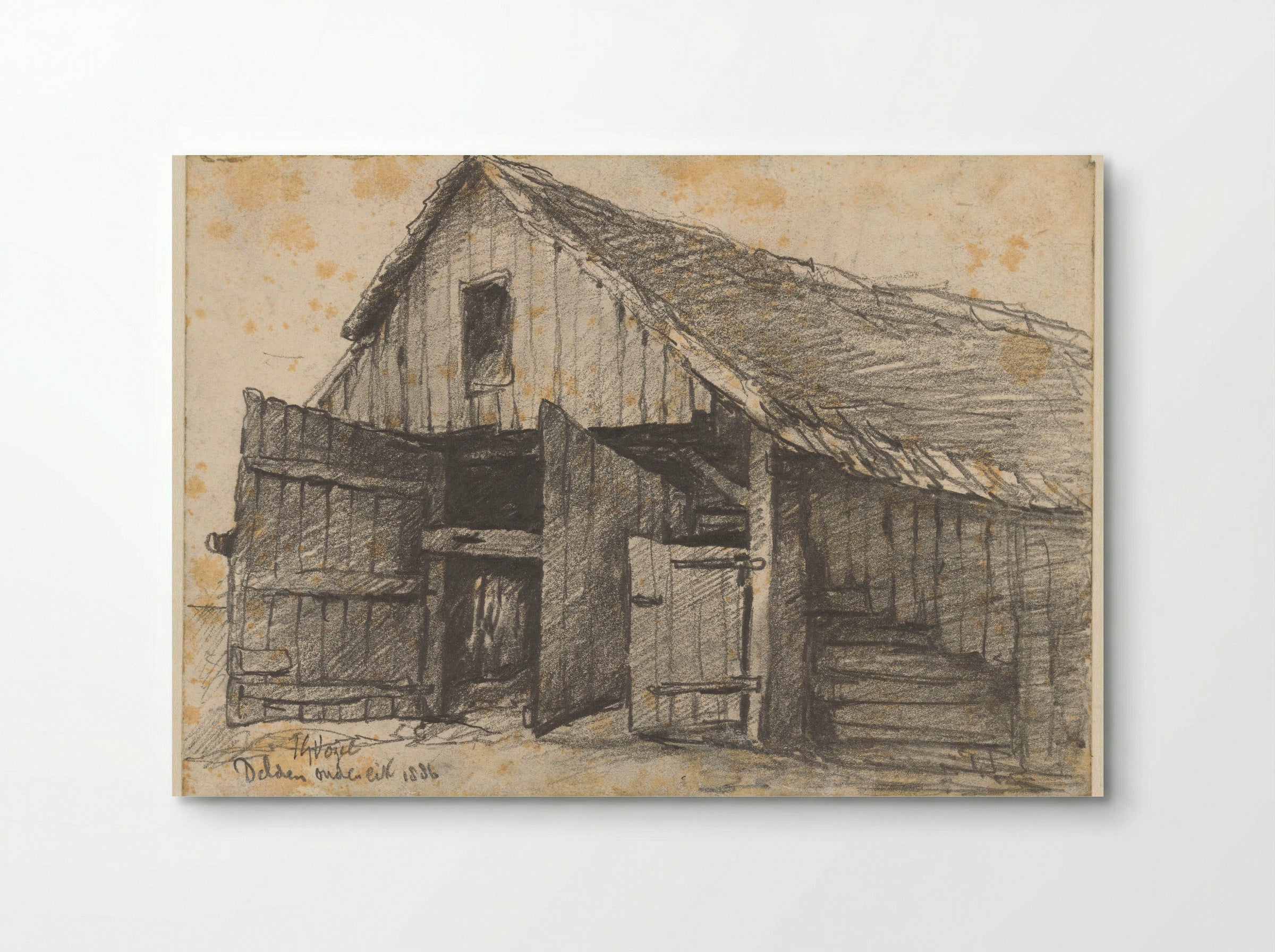 Boerderij Ouden Eik te Delden - Johannes Gijsbert Vogel - Poster