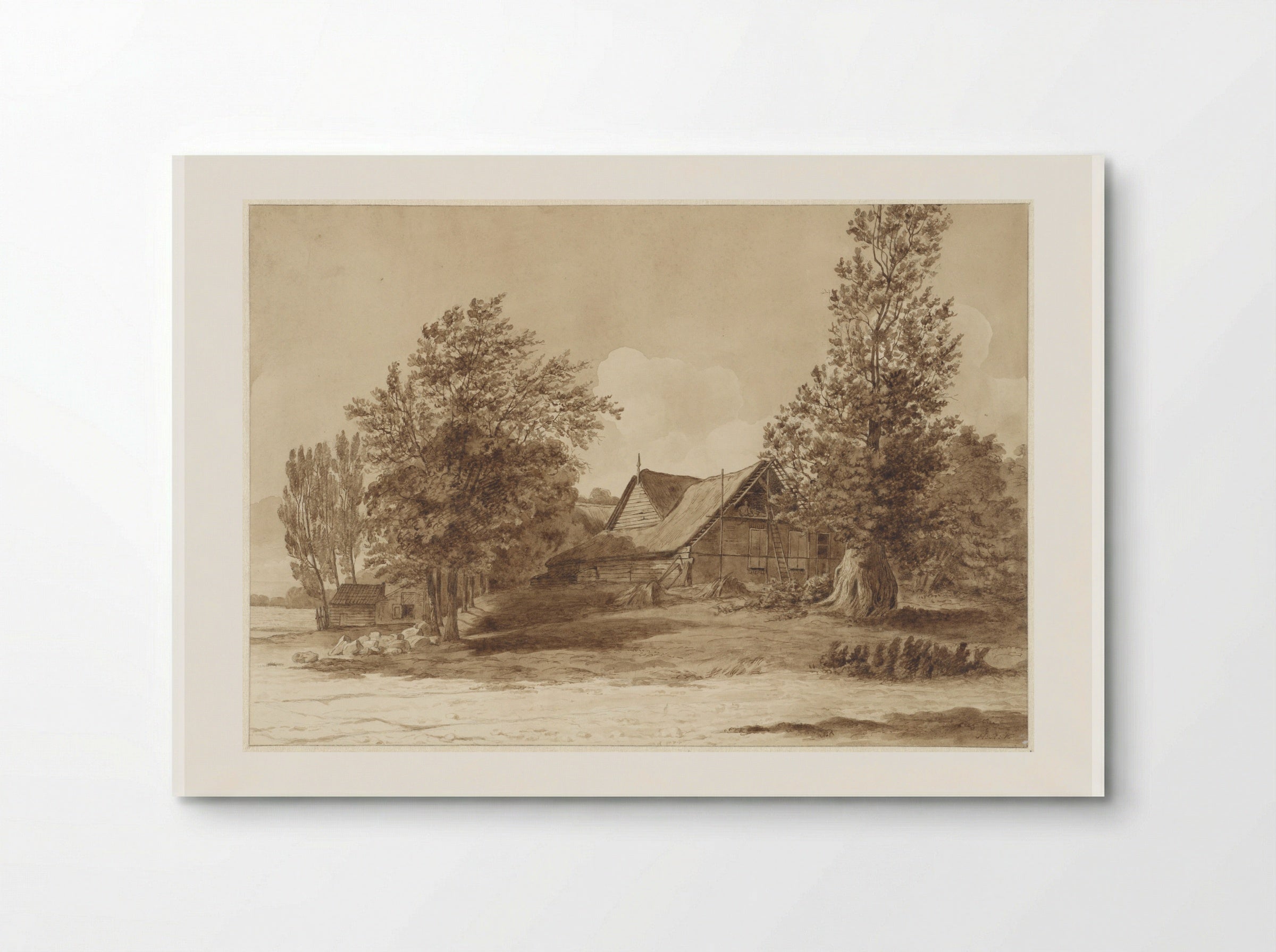 Boerderij bij Hilversum - Hendrik Abraham Klinkhamer - Poster