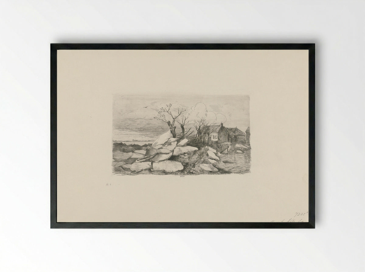 Boerderij gered - Mari ten Kate - Framed Print Black