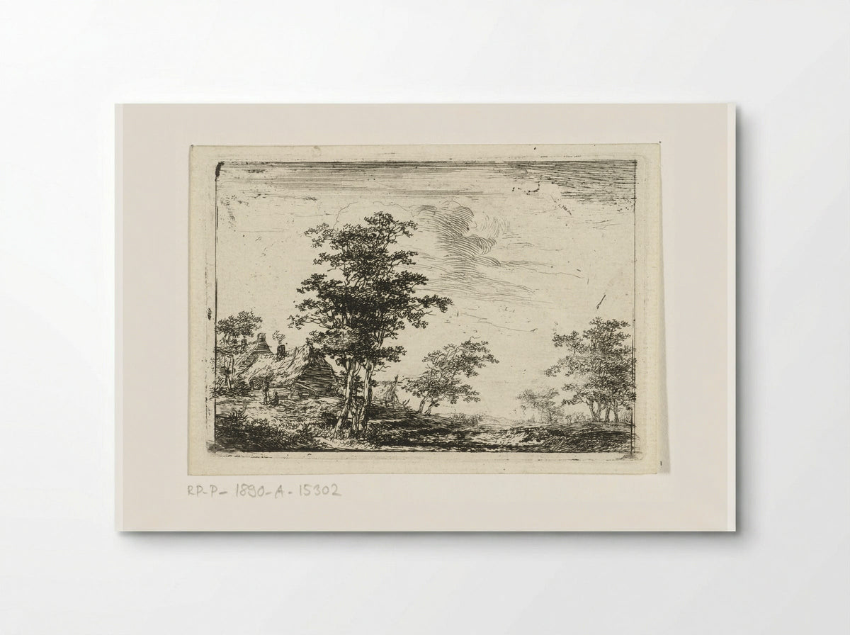 Boerderij met rookende schoorsteen - Hermanus van Brussel - Poster
