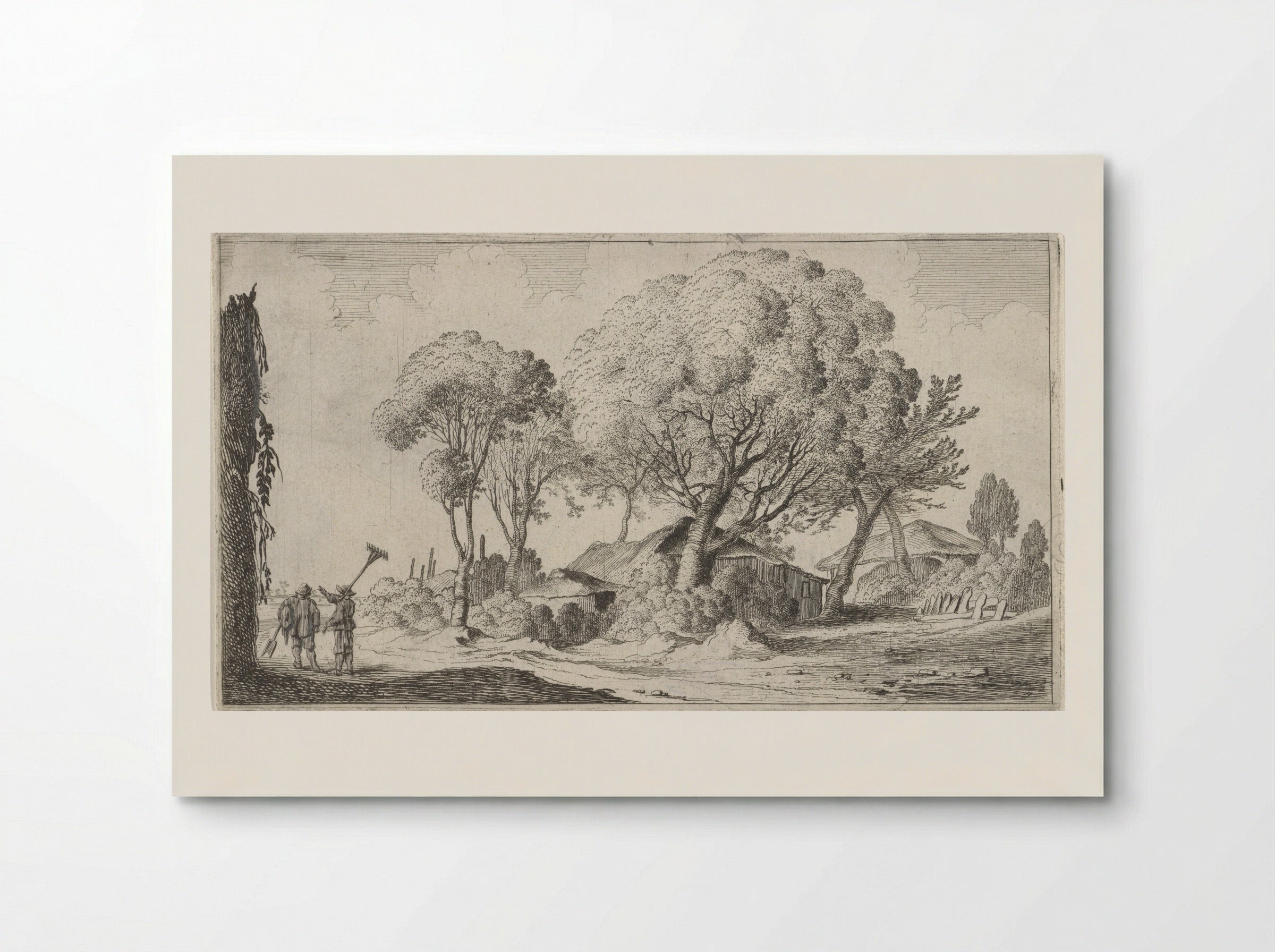 Boerderijen tussen bomen - Gillis van Scheyndel (I) - Poster