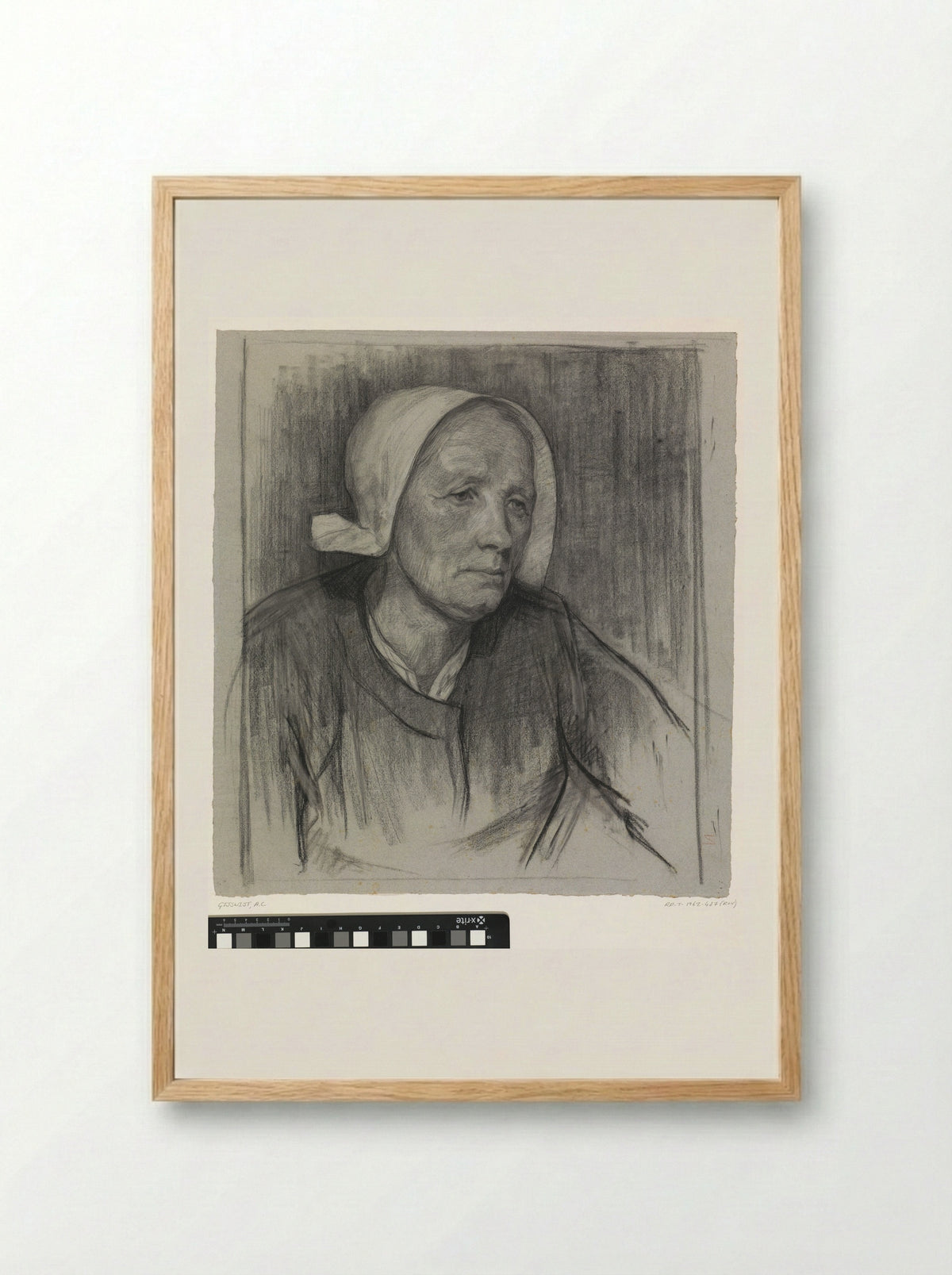 Boerenvrouw - Agnieta Cornelia Gijswijt - Framed Print Wood