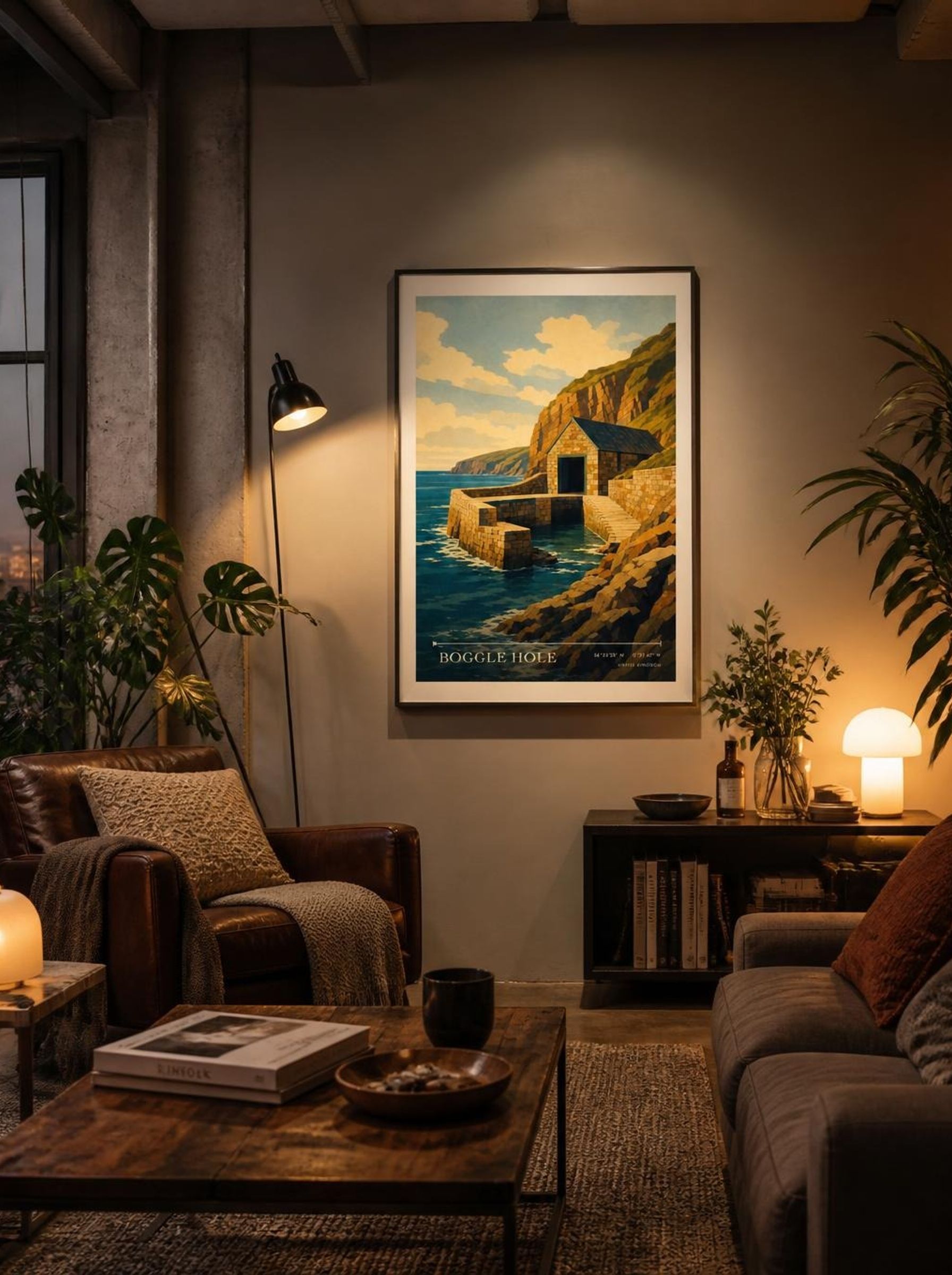 Boggle Hole United Kingdom Travel Poster - Lifestyle