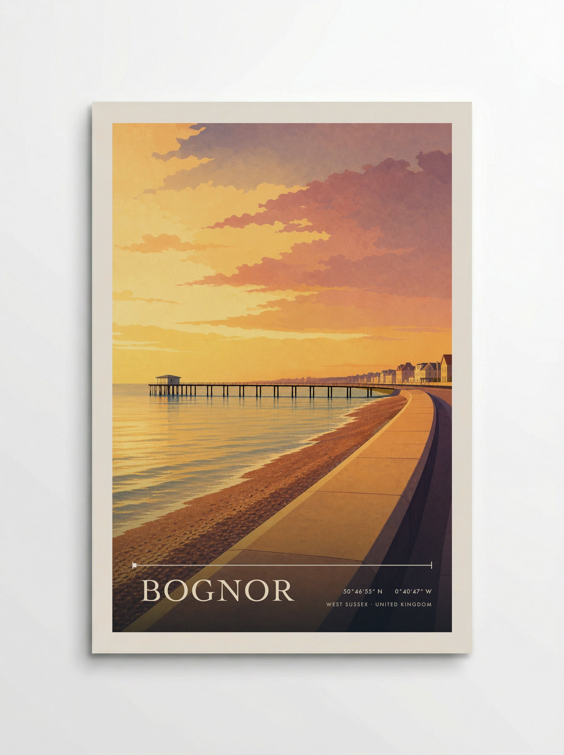 Bognor West Sussex United Kingdom Travel Poster - Poster