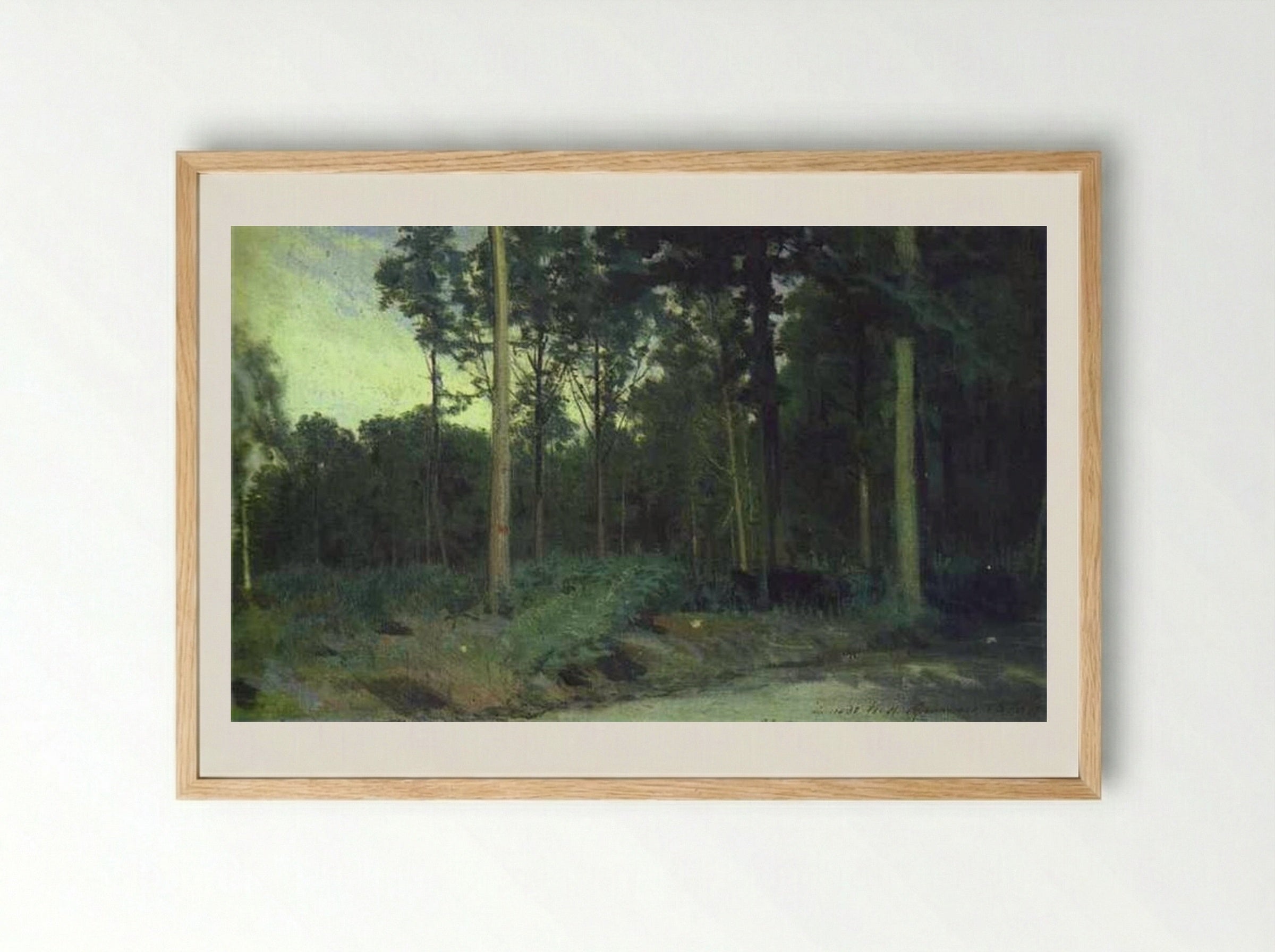Bois de Boulogne near Paris - Ivan Kramskoy - Framed Print Wood