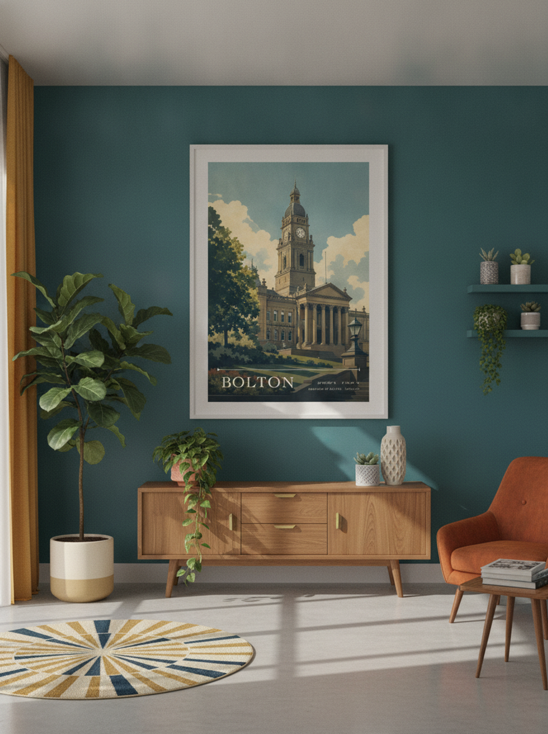Bolton Borough of Bolton England Travel Poster - Lifestyle