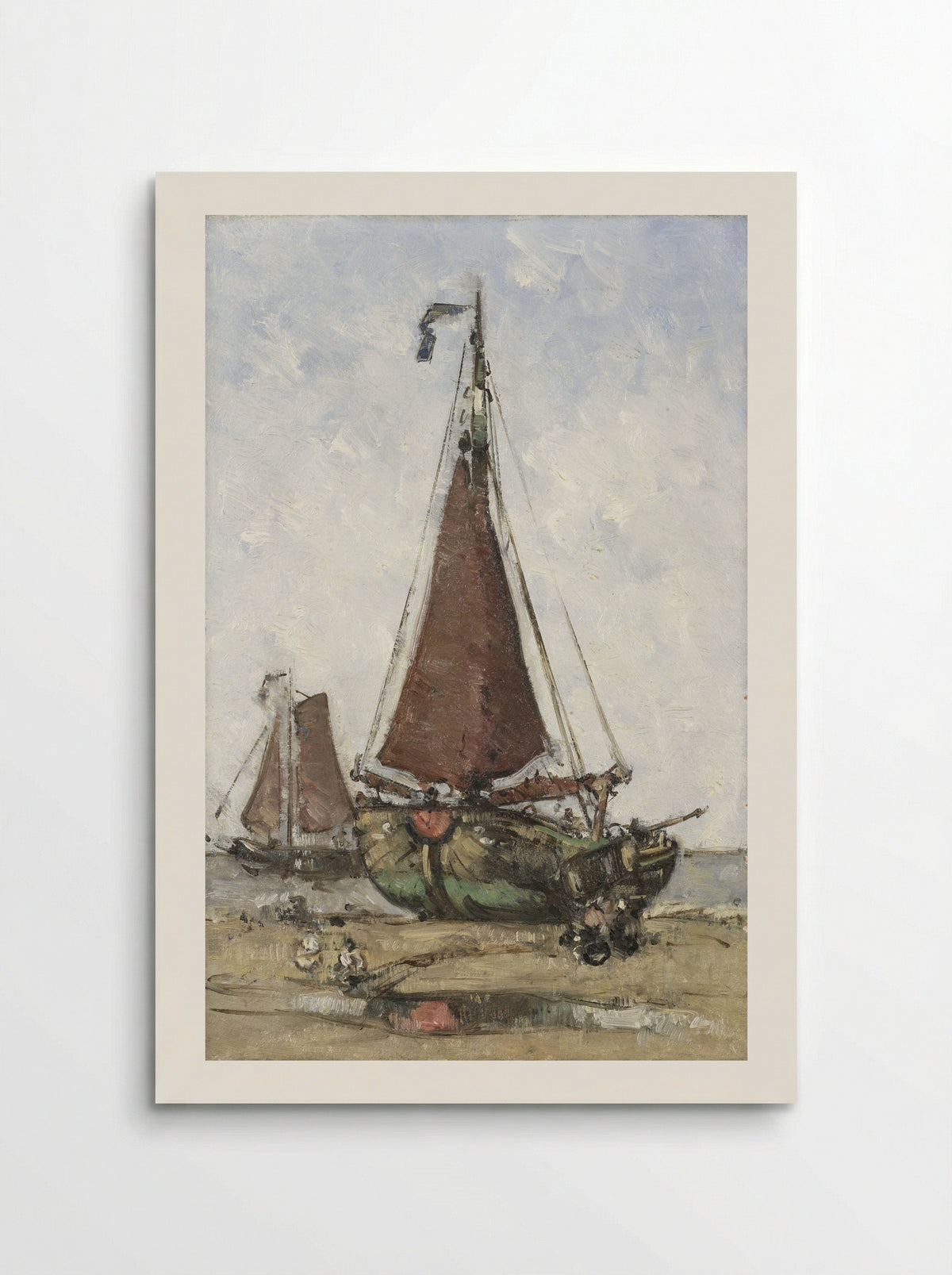 Bomschuit op het strand - Joannes Barnardus Antonius Maria Westerwoudt - Poster