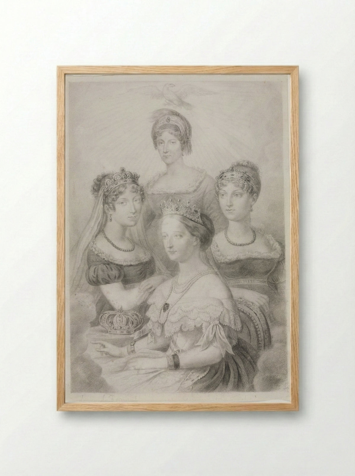 Bonaparte Women - Thomas Casimir Regnault - Framed Print Wood