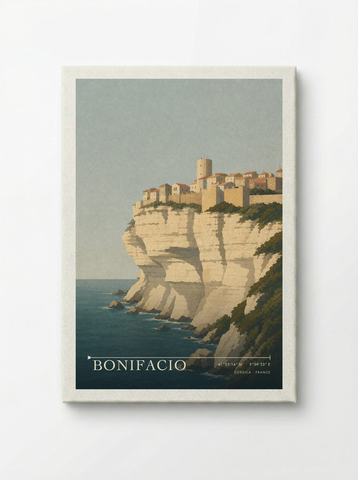 Bonifacio Travel Poster Artwork - Canvas