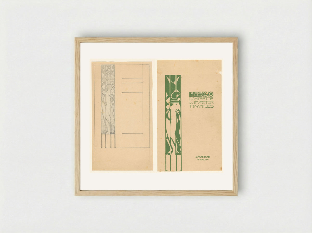Book Cover Design for Nescio - Reijer Stolk - Framed Print Wood