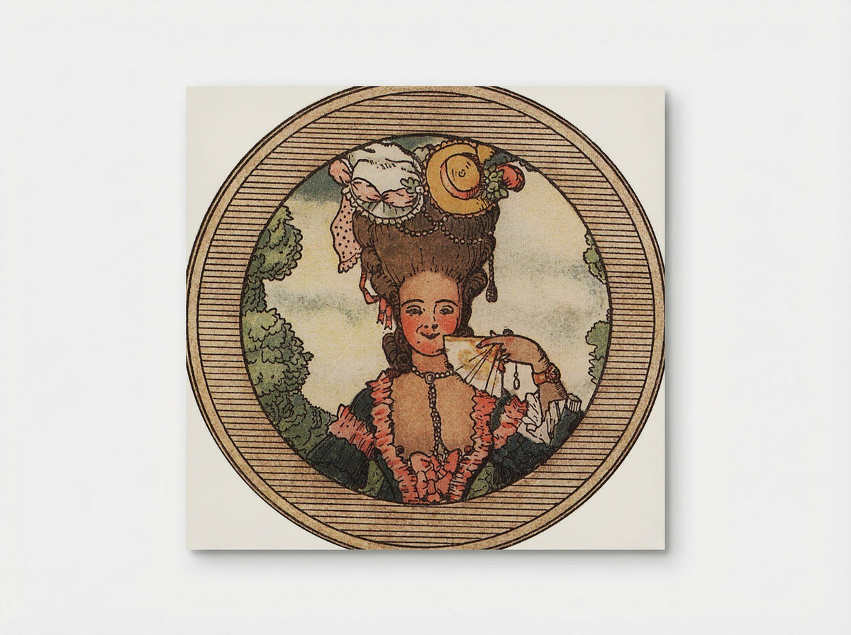 Book of the Marquise, Illustration 9 - Konstantin Somov - Poster