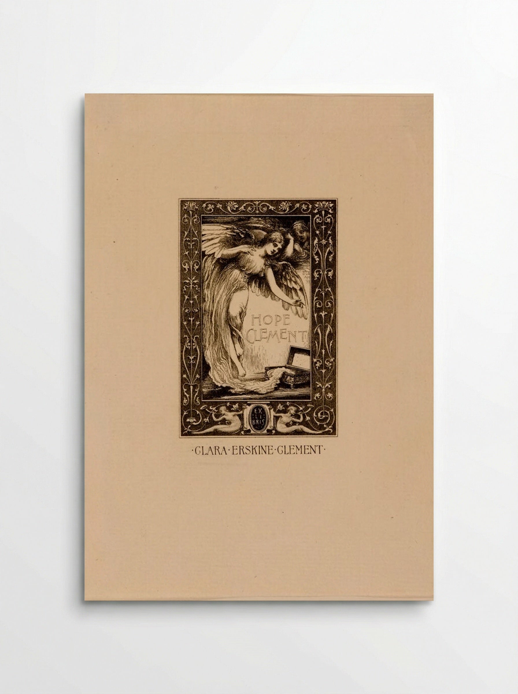 Bookplate of Clara Erskine Clement - Sidney L. Smith - Poster
