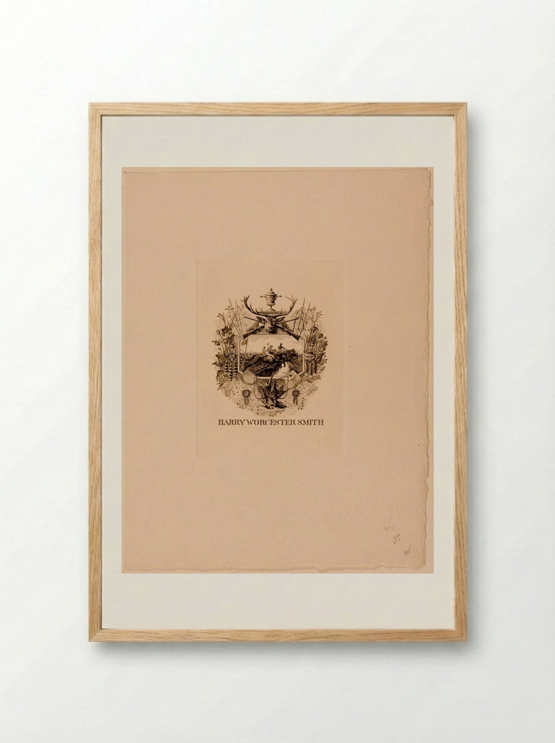 Bookplate of Harry Worcester Smith - Sidney L. Smith - Framed Print Wood