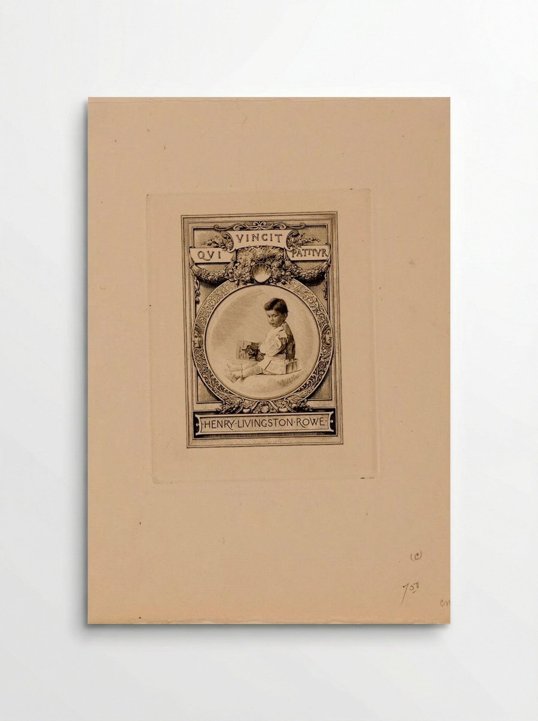 Bookplate of Henry Livingston Rowe - Sidney L. Smith - Poster