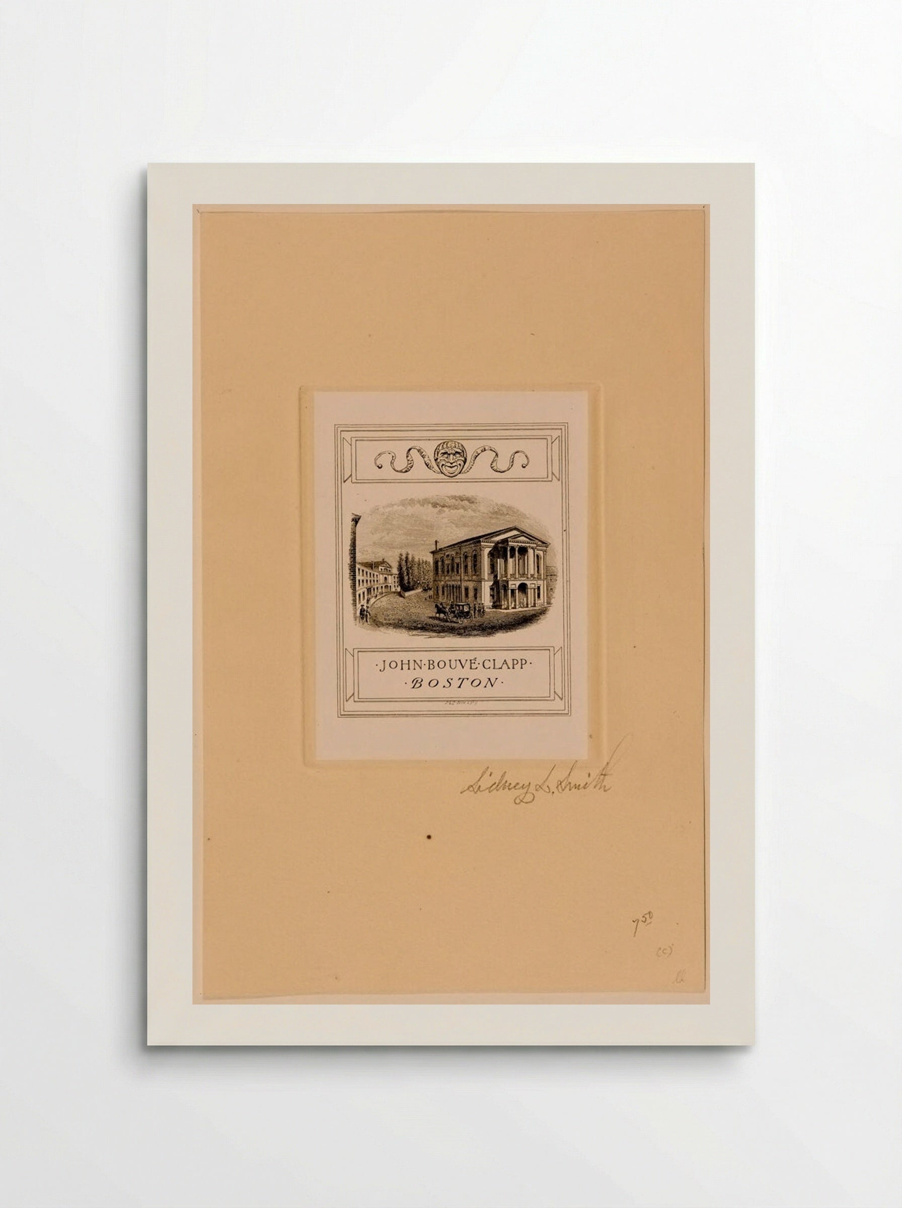 Bookplate of John Bouvé Clapp - Sidney L. Smith - Poster