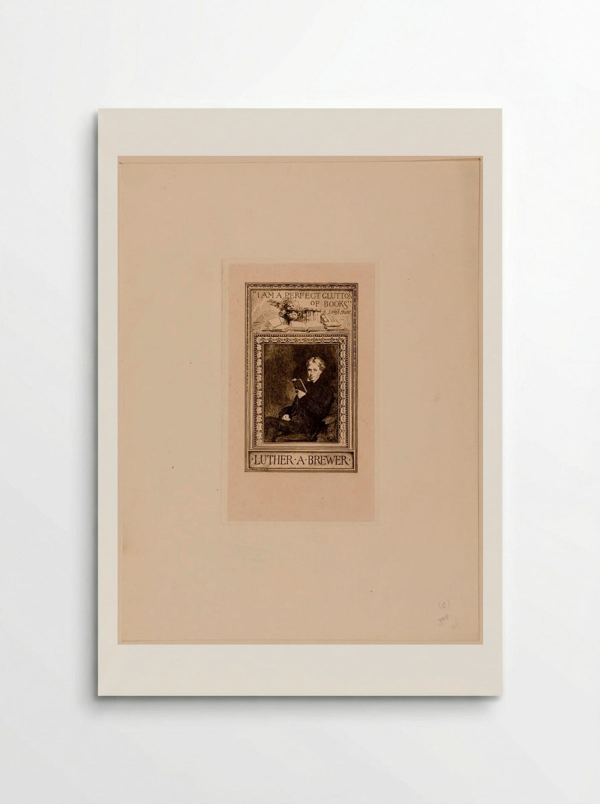 Bookplate of Luther A. Brewer - Sidney L. Smith - Poster