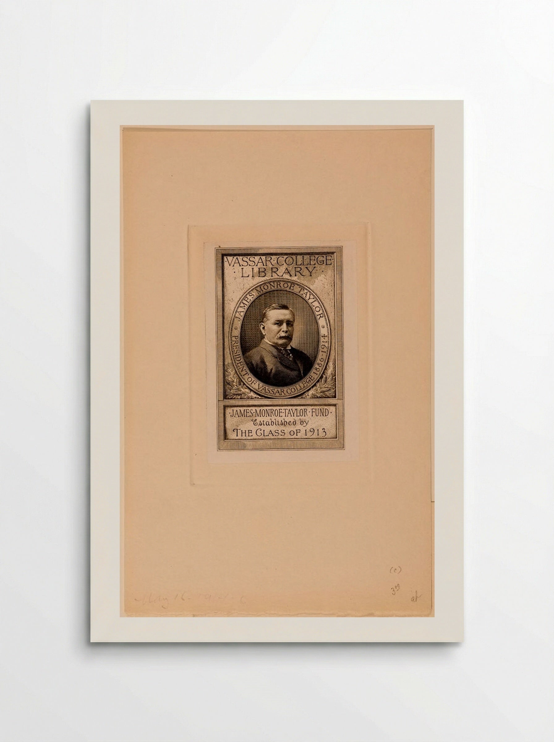 Bookplate of Vassar College Library - Sidney L. Smith - Poster