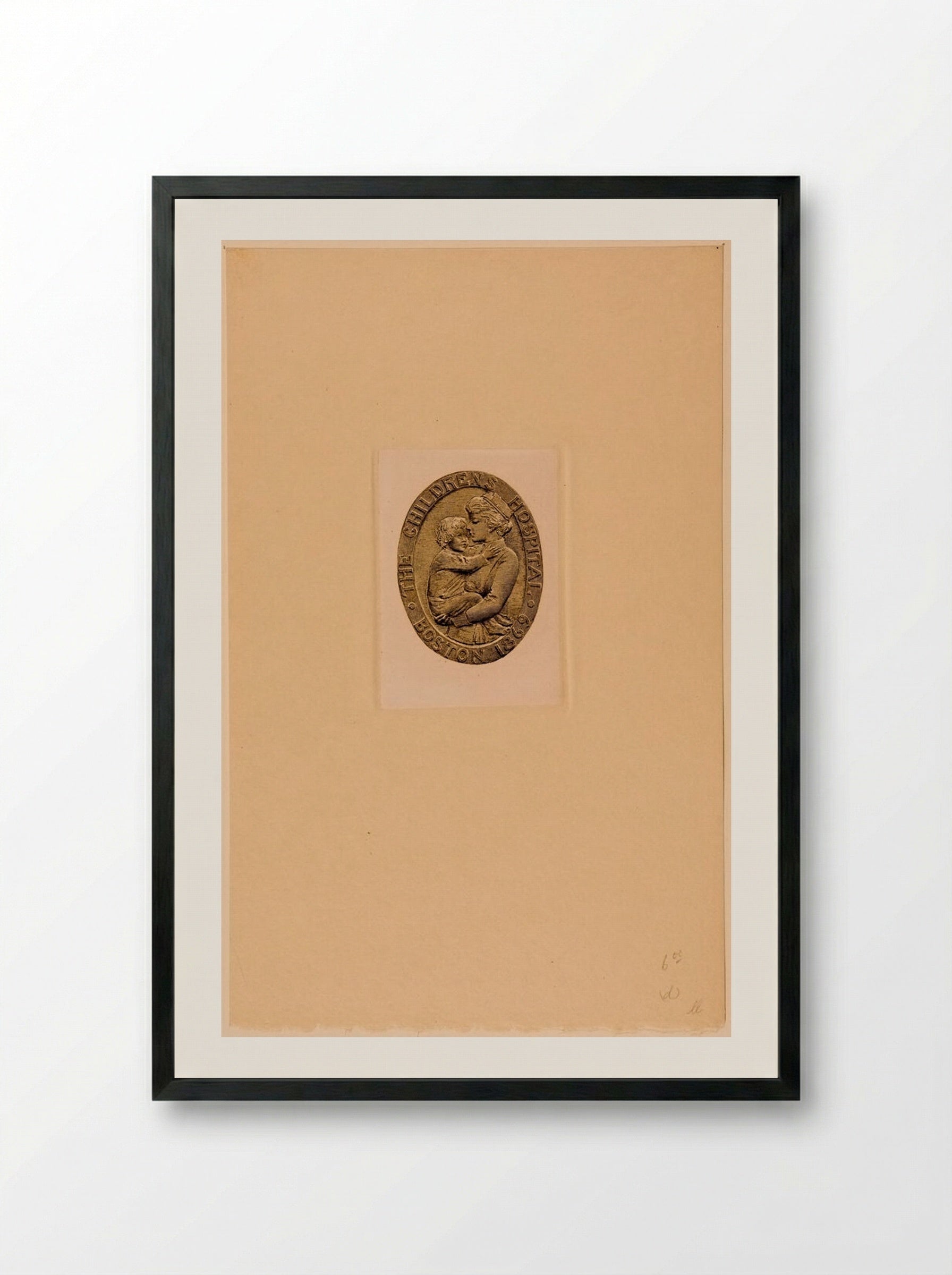 Bookplate of the Children's Hospital, Boston - Sidney L. Smith - Framed Print Black