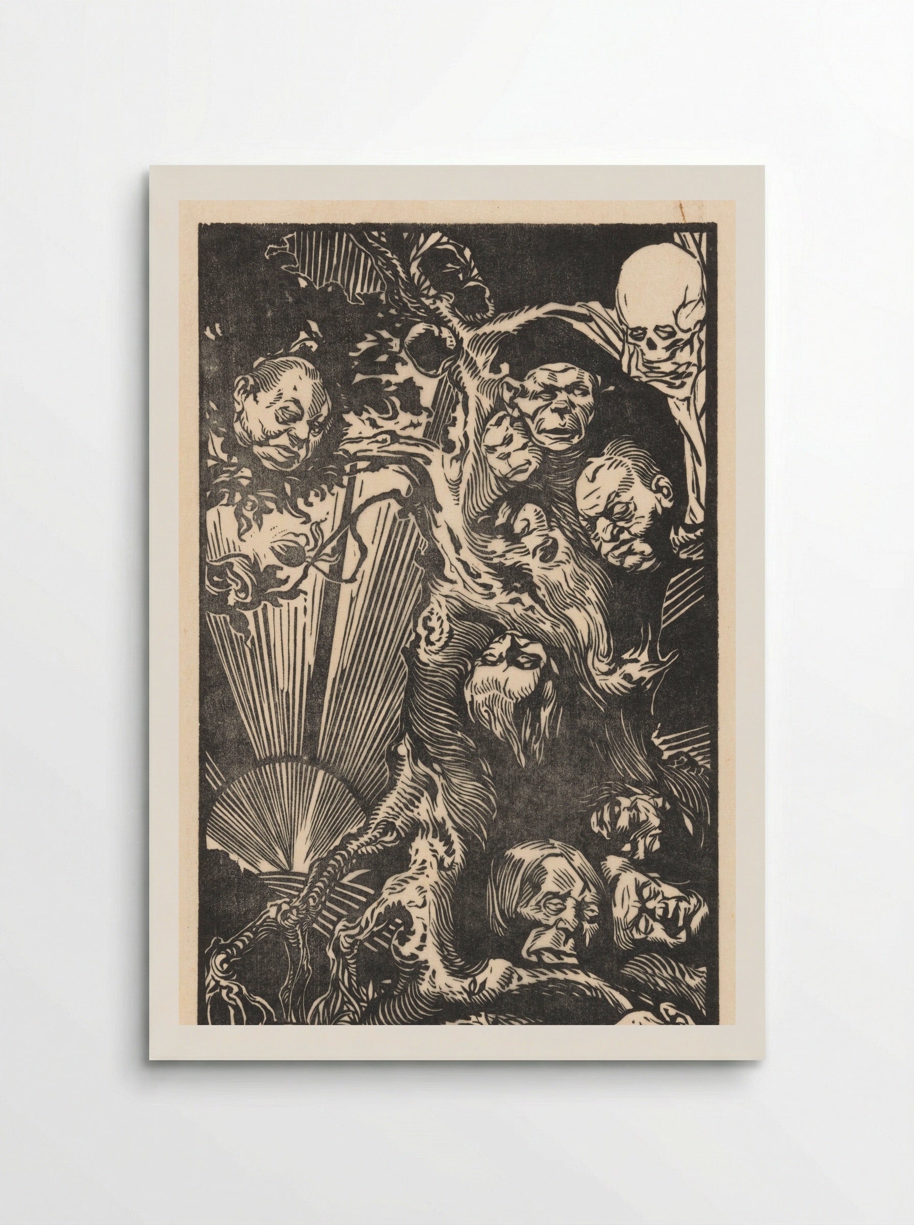 Boom met fantastische koppen - Johannes Josephus Aarts - Poster