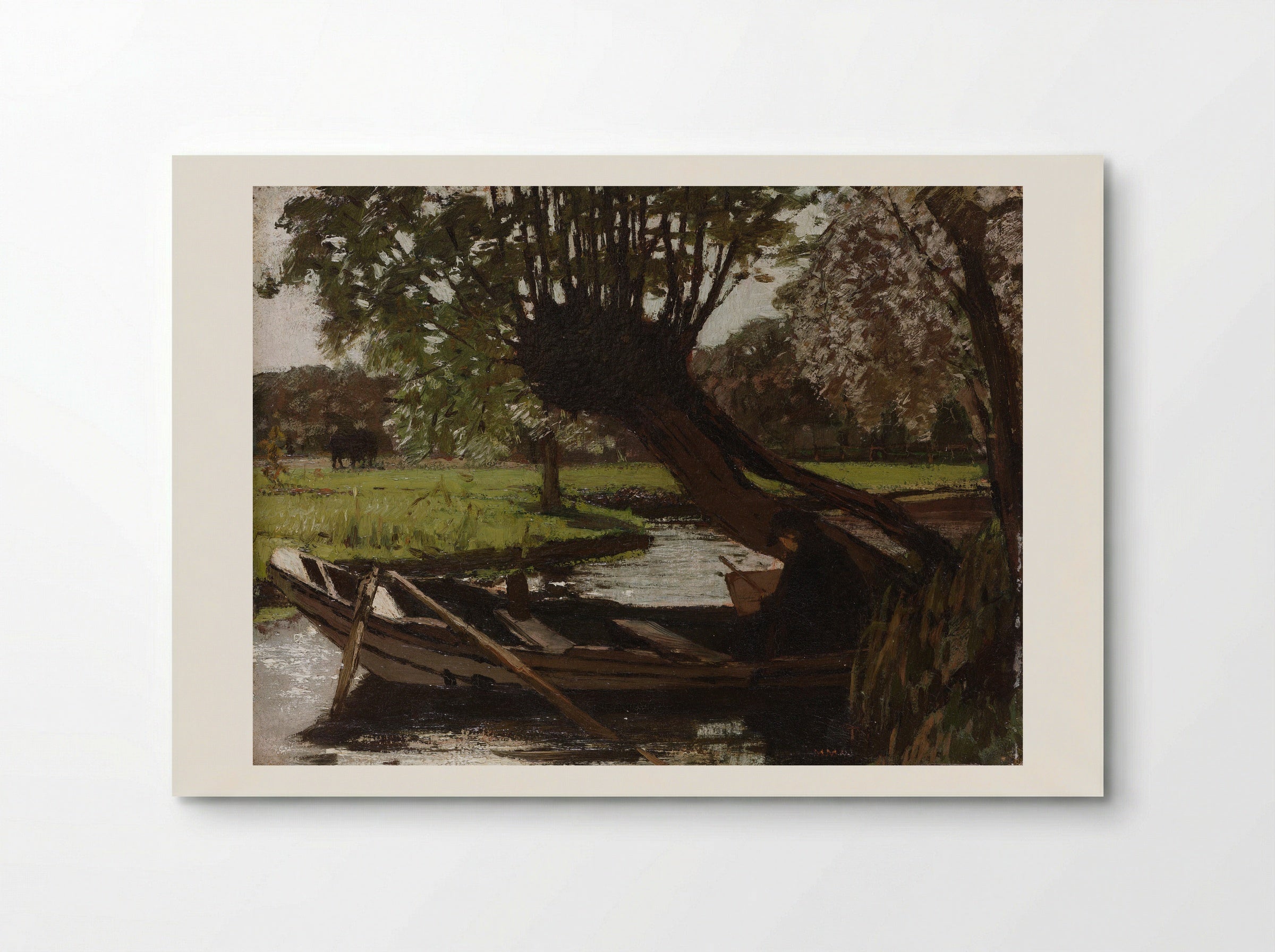 Boot met knotwilg - Matthijs Maris - Poster