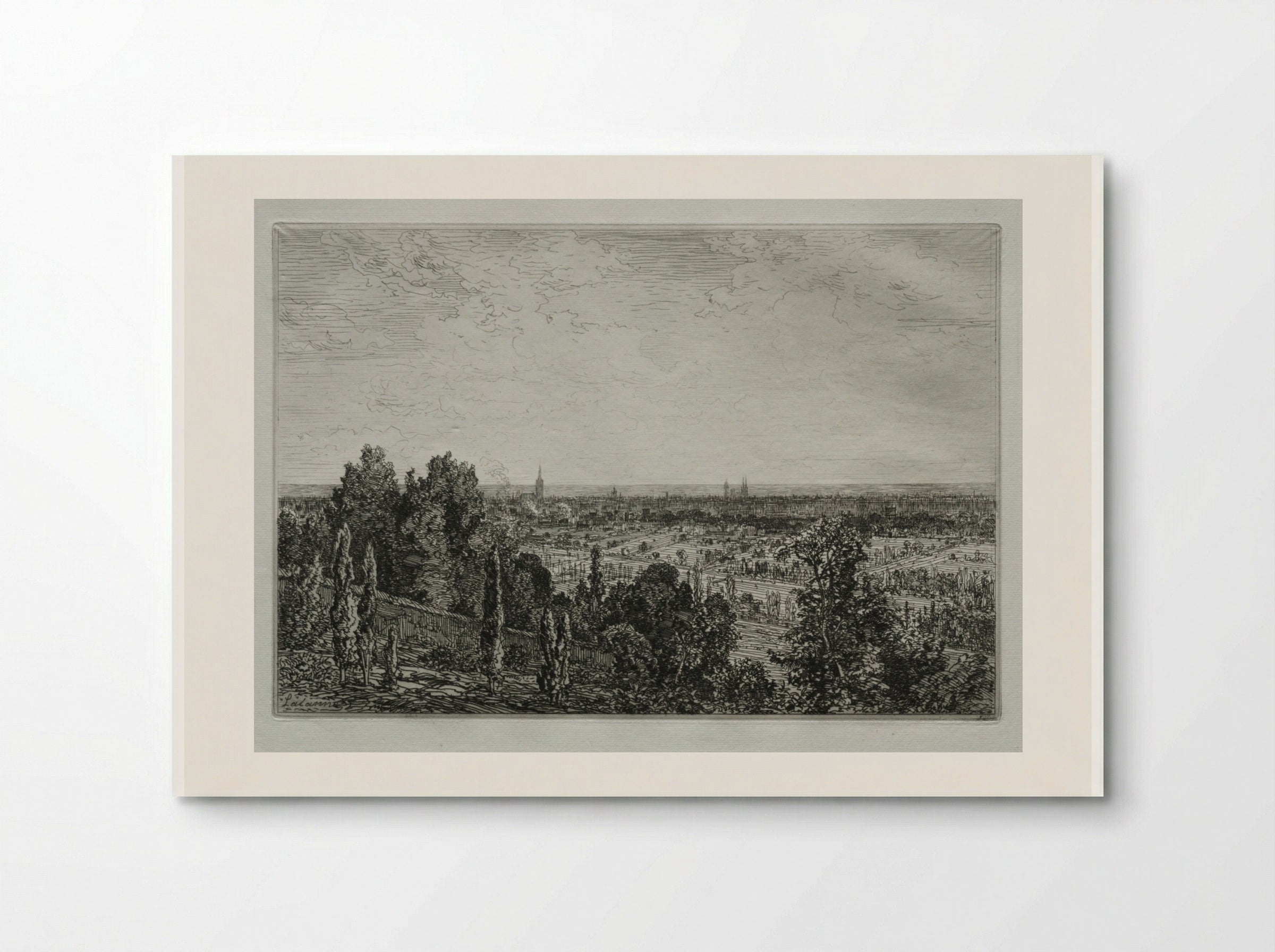 Bordeaux, View From the Coast of Cenon - Maxime Lalanne - Poster