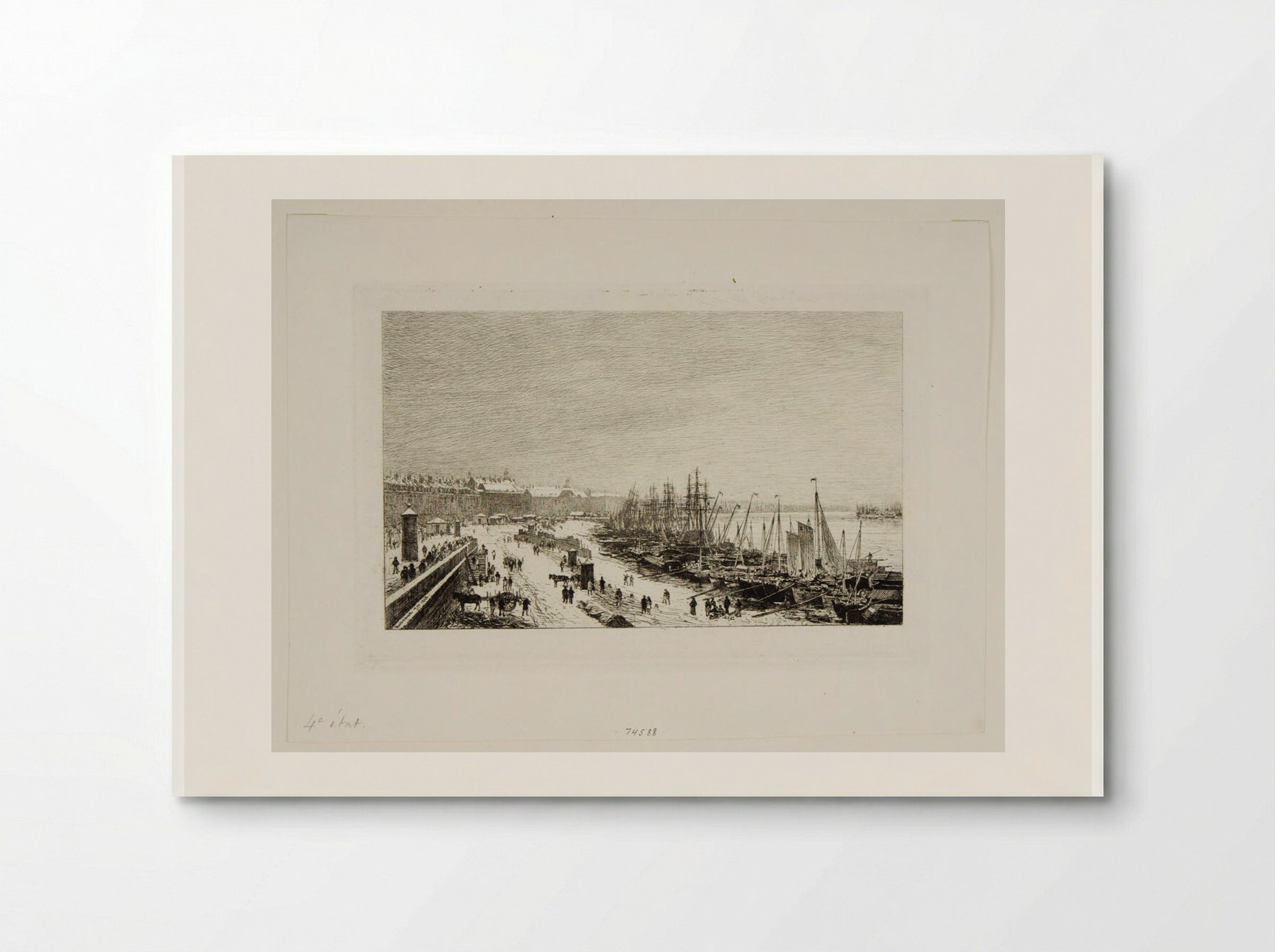 Bordeaux, effect of snow - Maxime Lalanne - Poster
