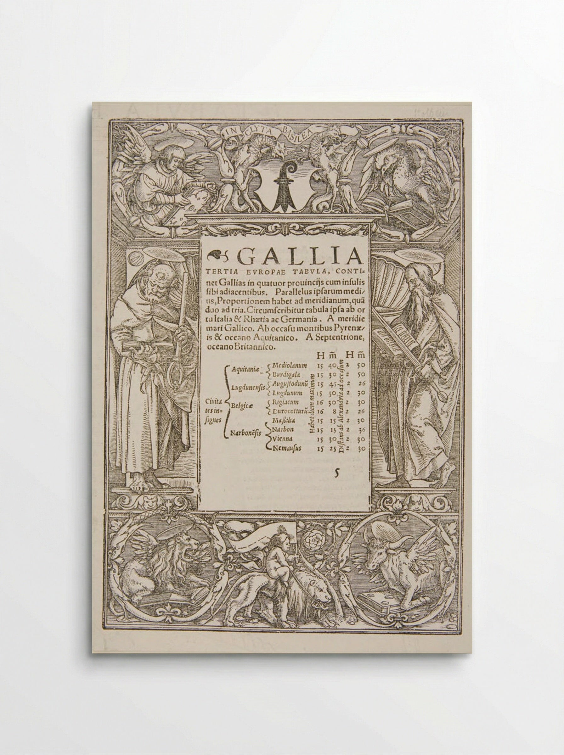 Border with S. Peter and S. Paul - Hans Holbein the Younger - Poster