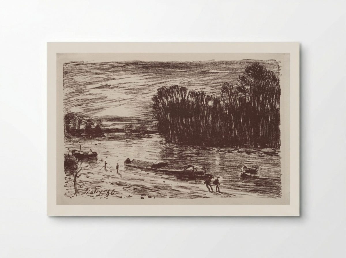 Bords du Loing, près Saint-Mammès - Alfred Sisley - Poster