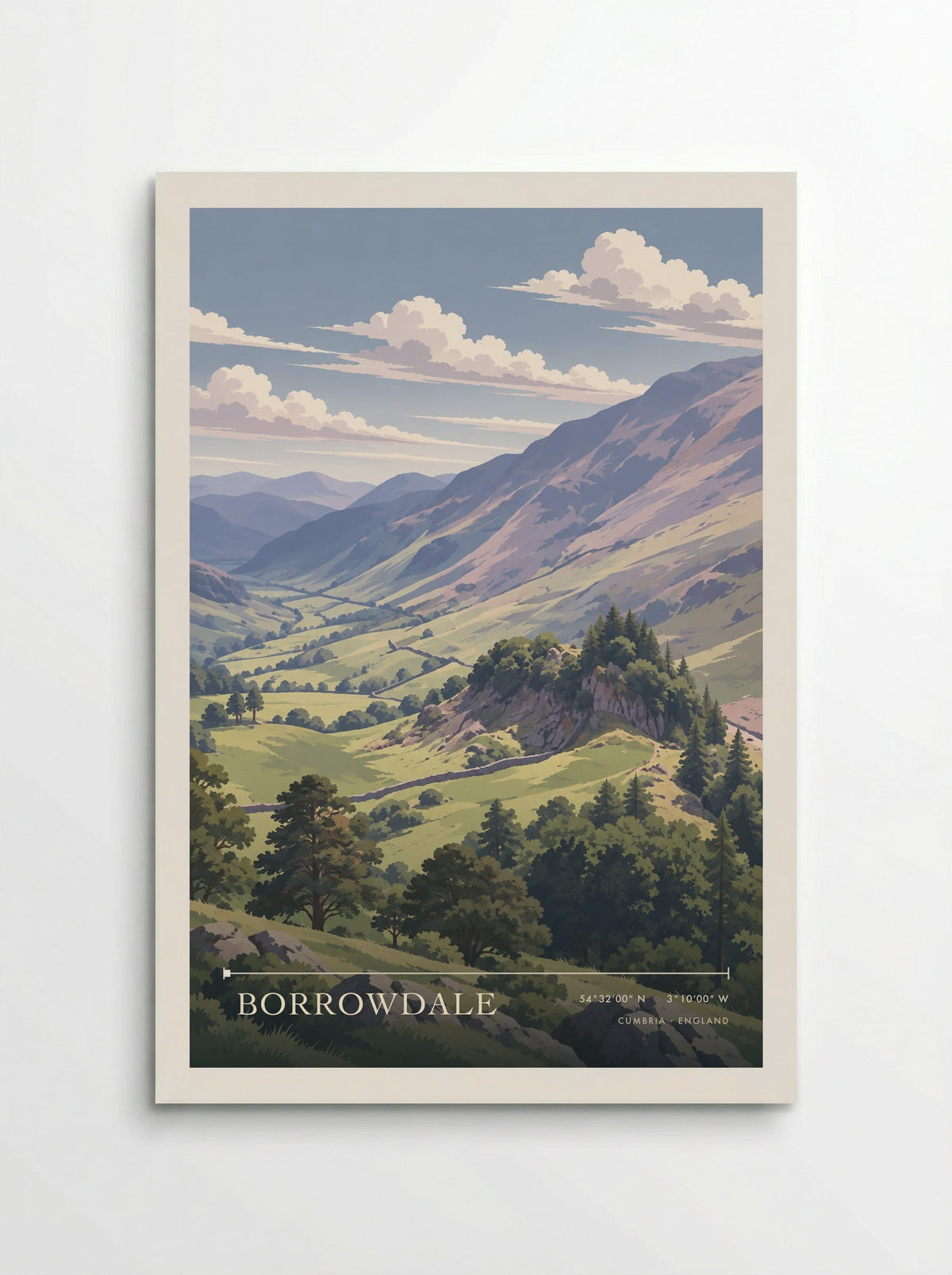 Borrowdale, Cumbria | Travel Poster - Poster