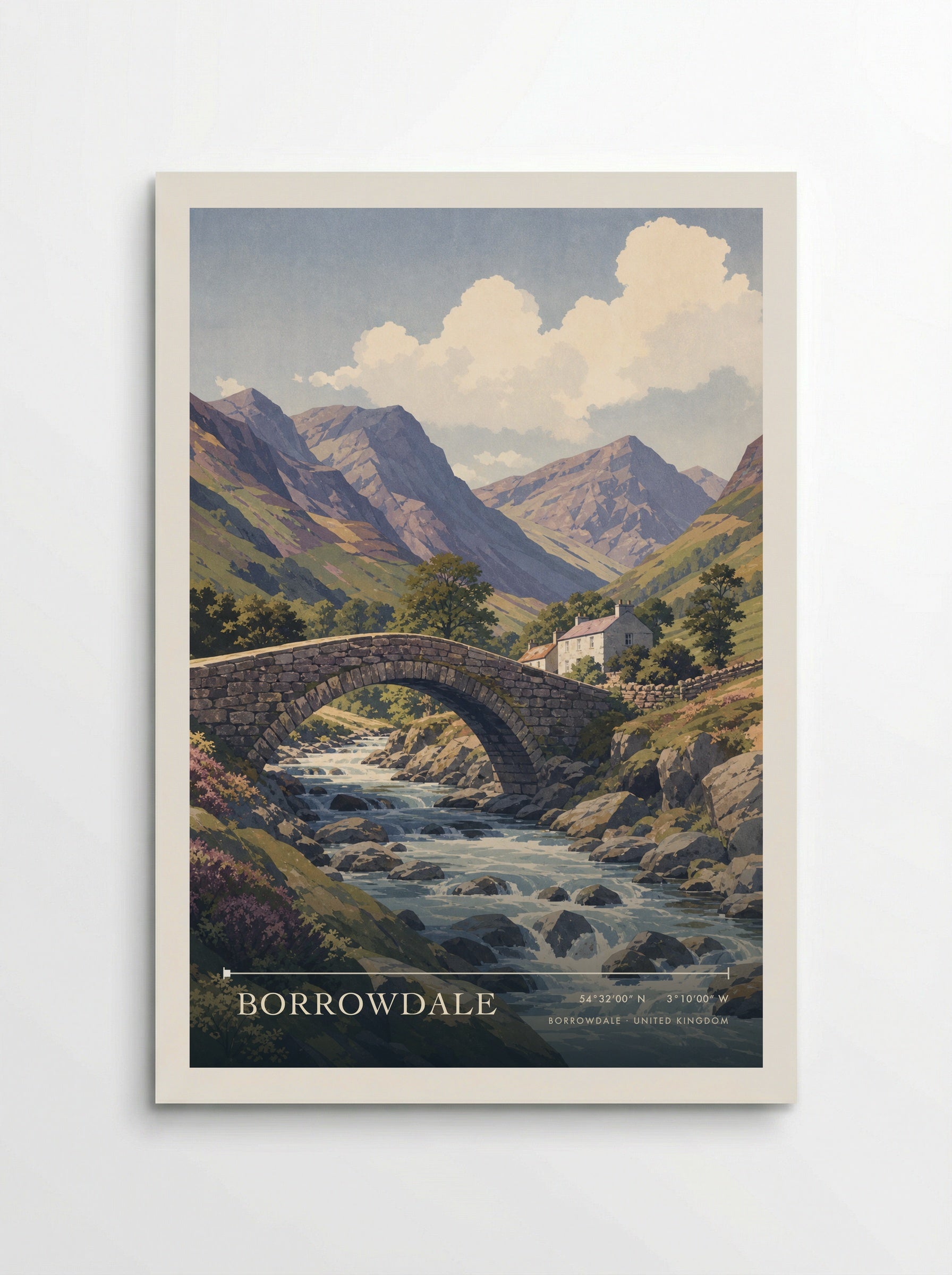Borrowdale United Kingdom Travel Poster - Poster
