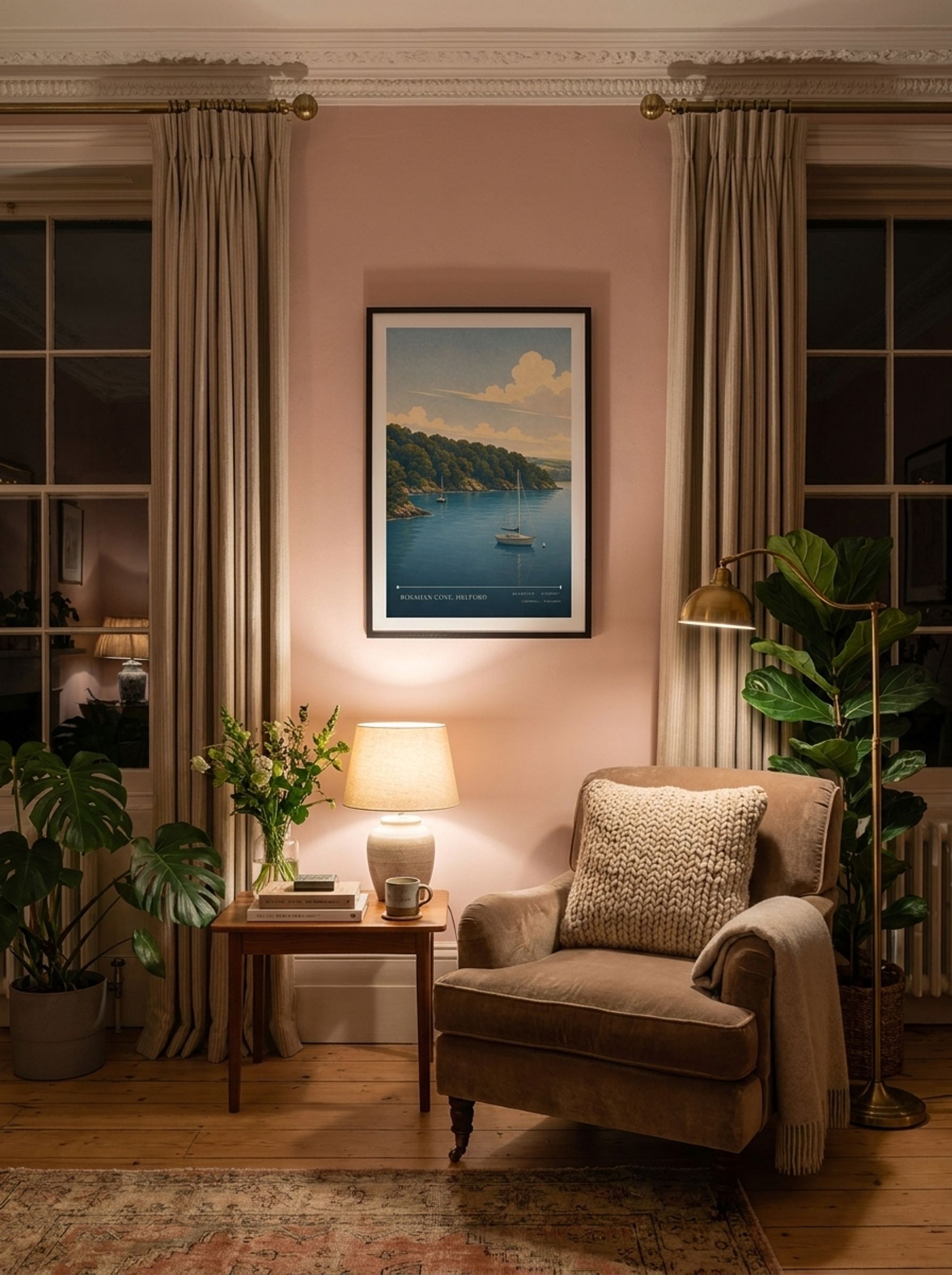 Bosahan Cove, Helford Cornwall England Travel Poster - Lifestyle