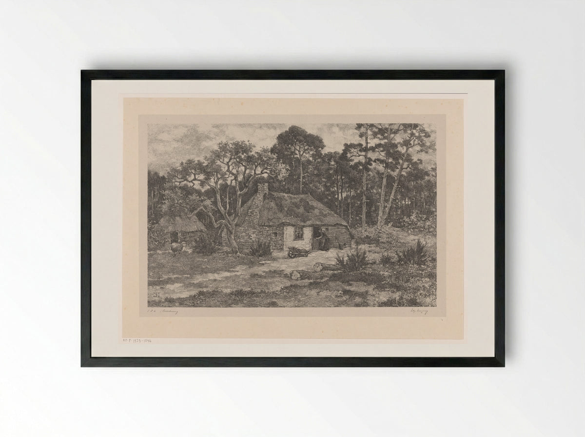 Boschweg - Edzard Koning - Framed Print Black