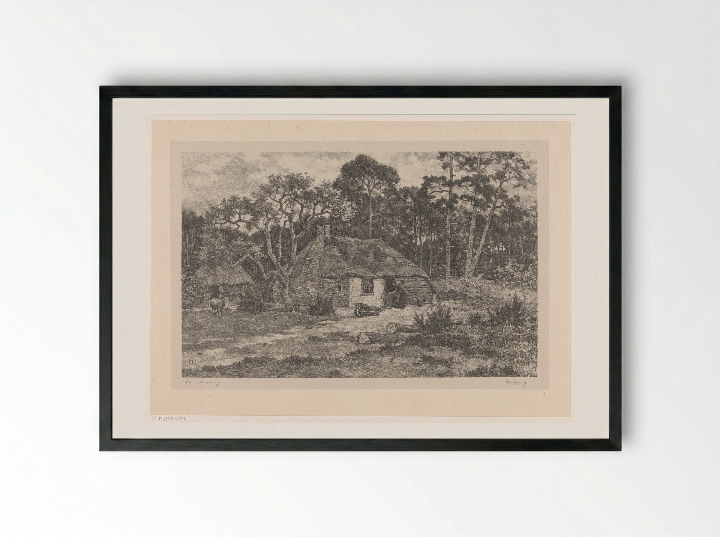 Boschweg - Edzard Koning - Framed Print Black