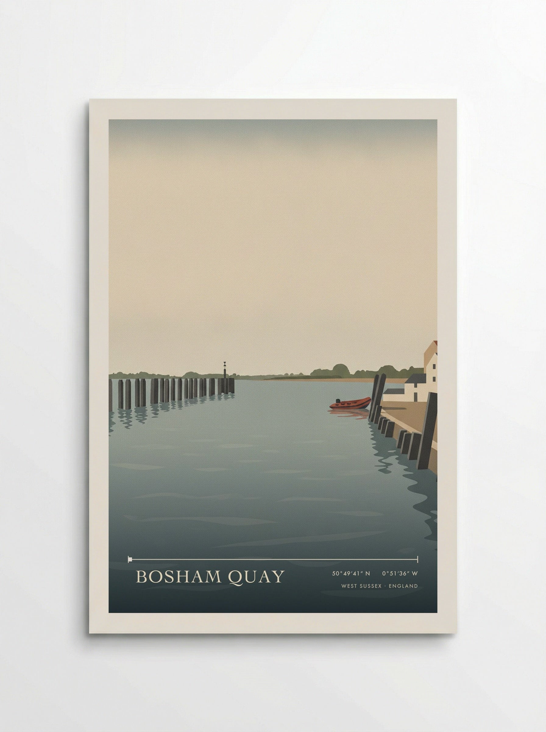 Bosham Quay West Sussex England Travel Poster - Poster