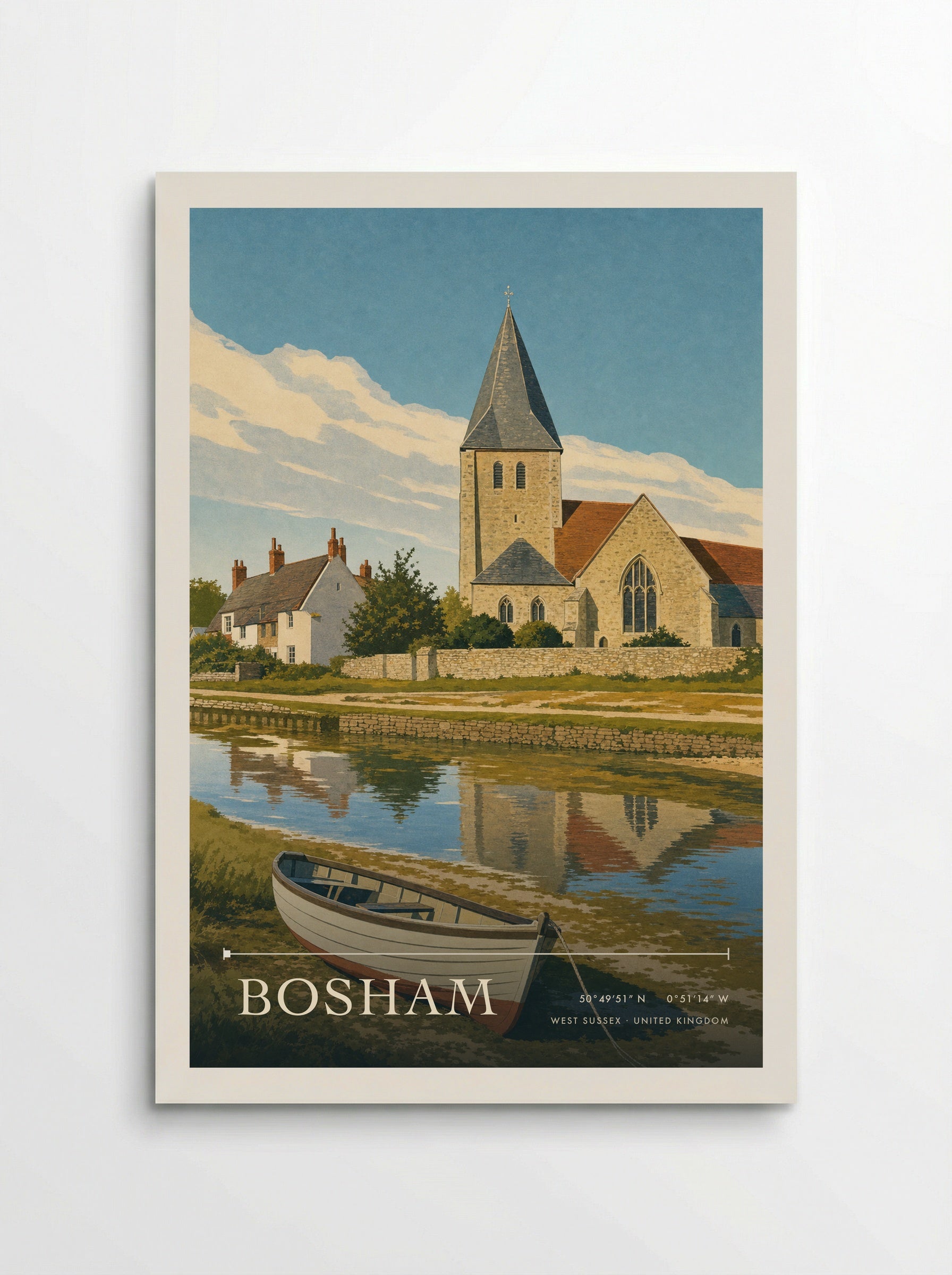 Bosham West Sussex United Kingdom Travel Poster - Poster