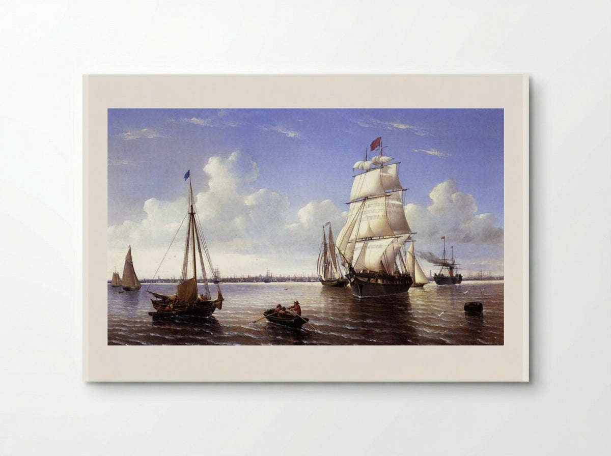 Boston Harbor - William Bradford - Poster
