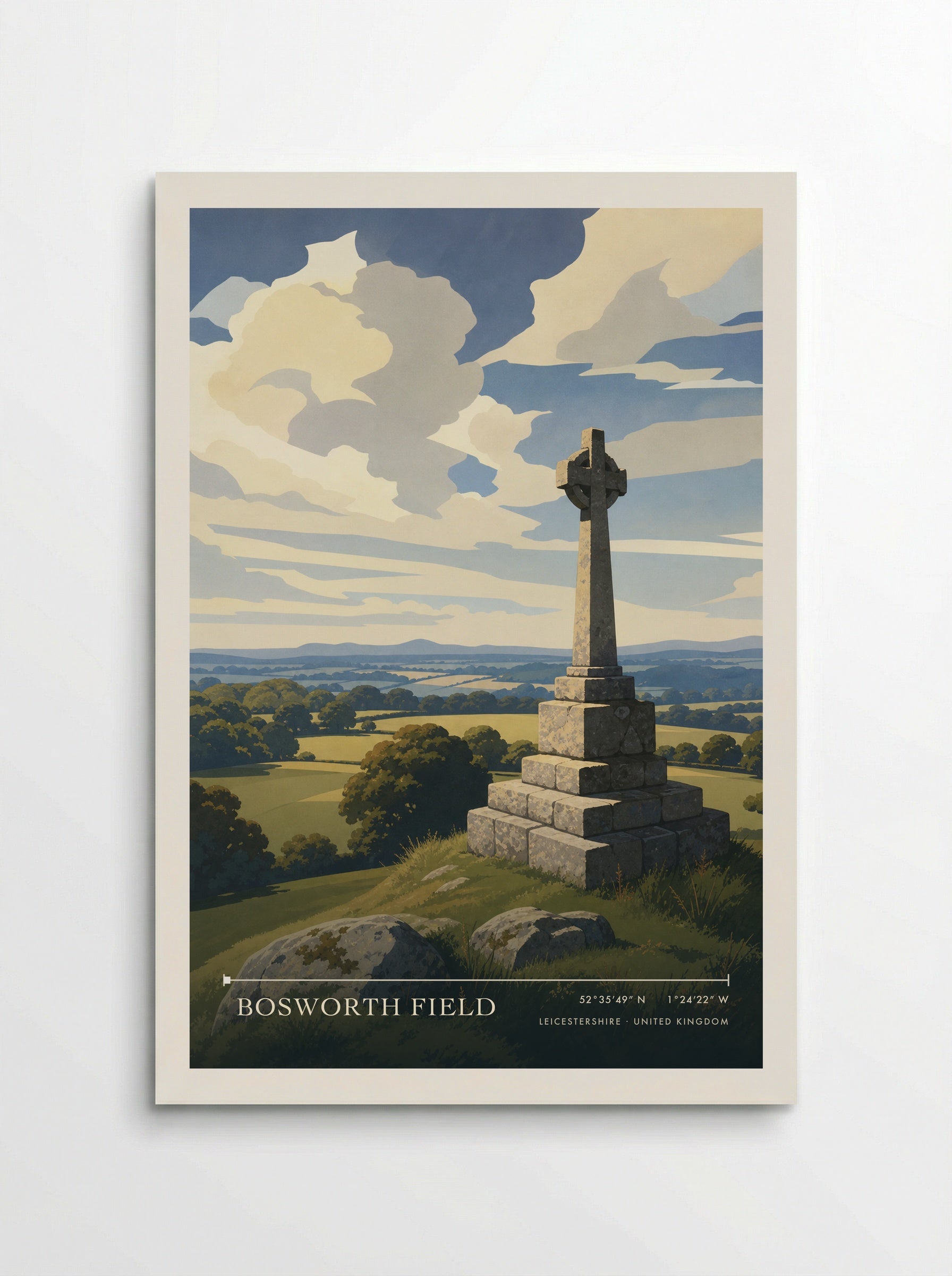 Bosworth Field Leicestershire United Kingdom Travel Poster - Poster