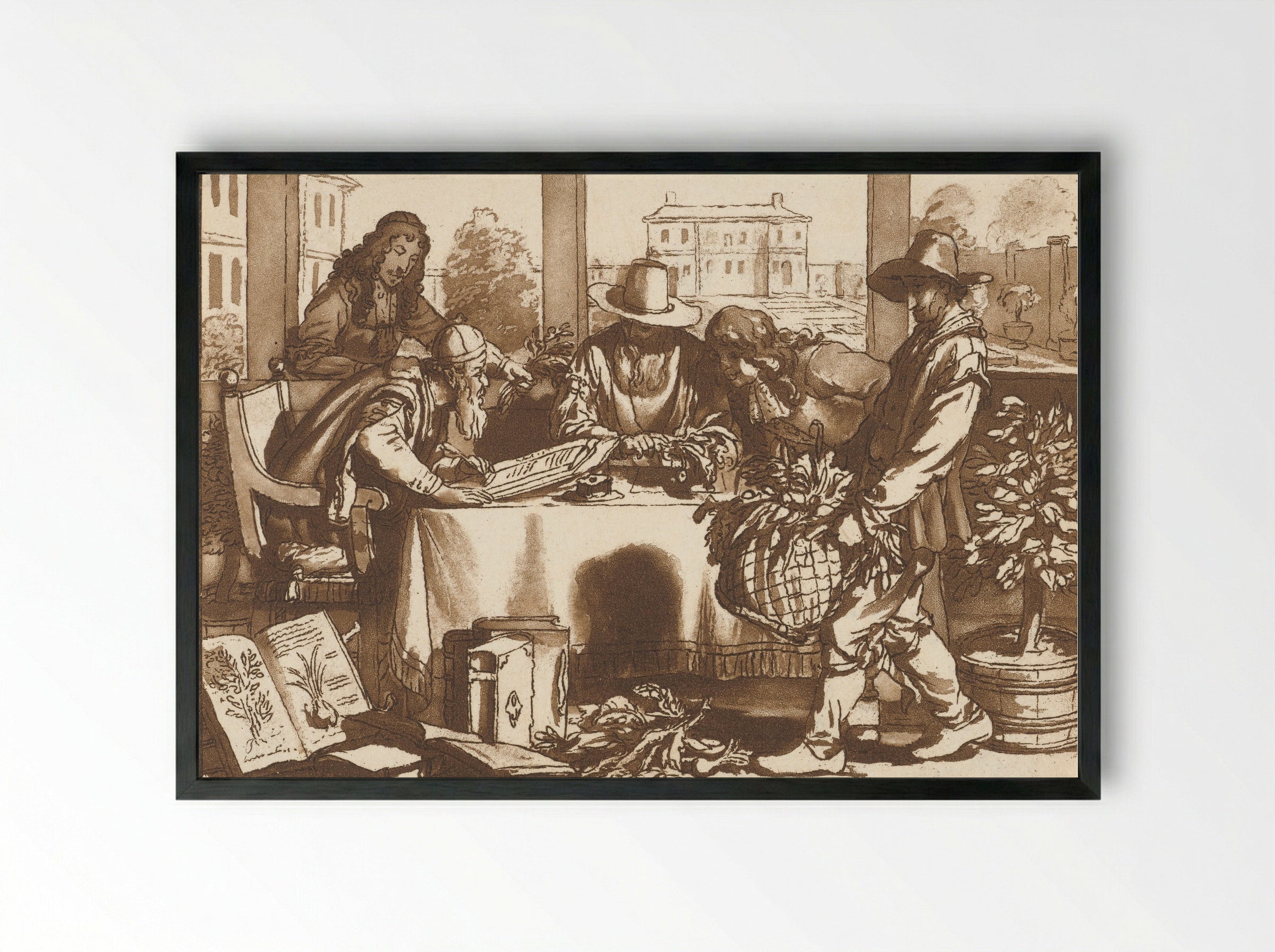 Botanicus - Cornelis Brouwer - Framed Print Black