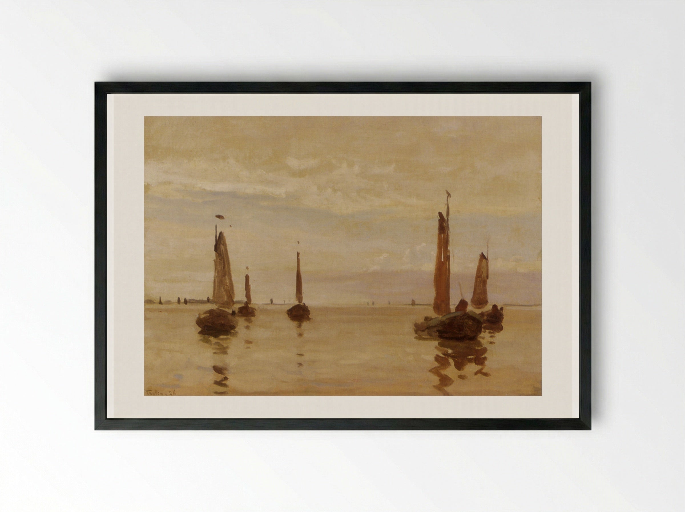 Botters - Willem Bastiaan Tholen - Framed Print Black