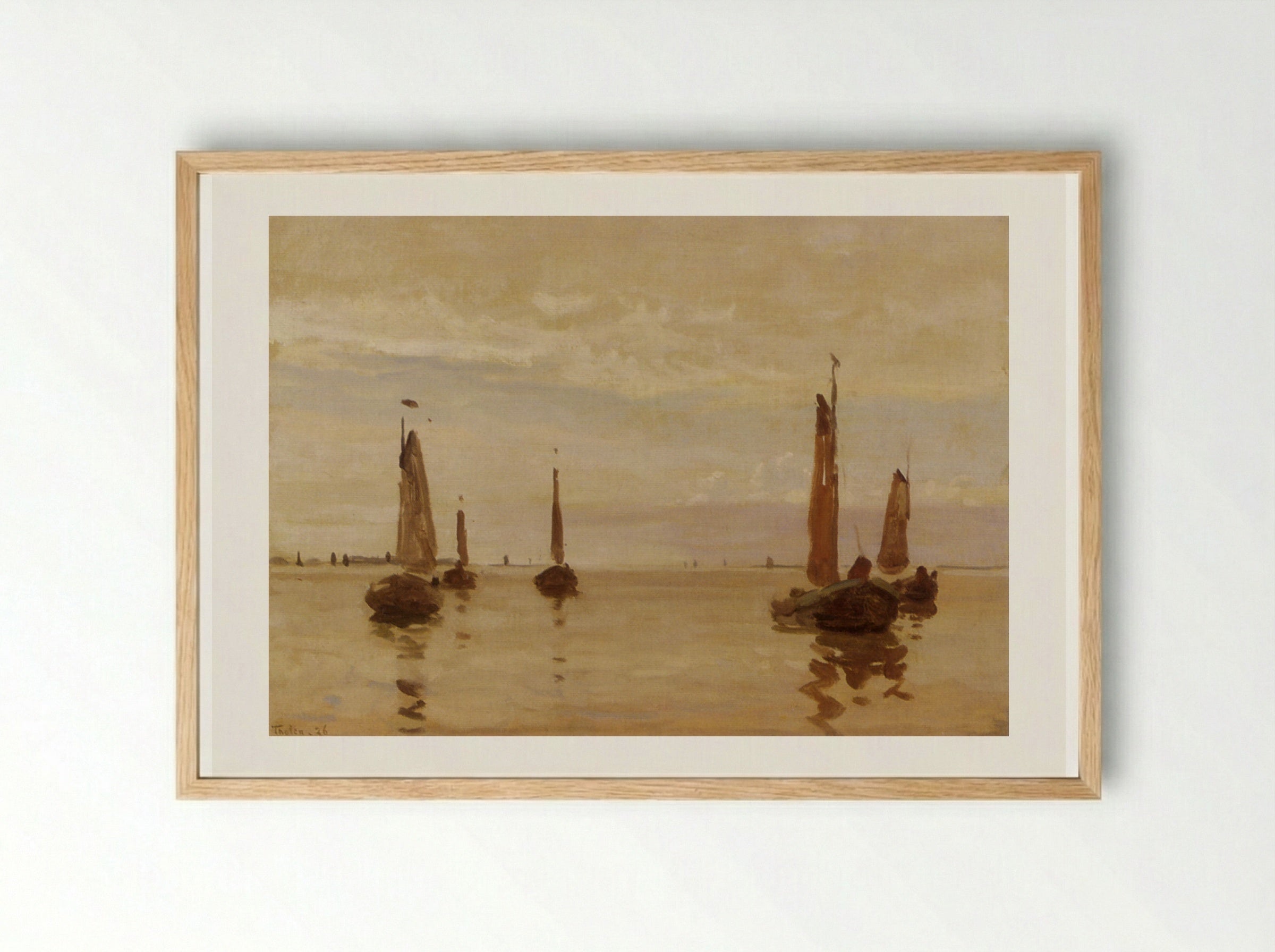 Botters - Willem Bastiaan Tholen - Framed Print Wood