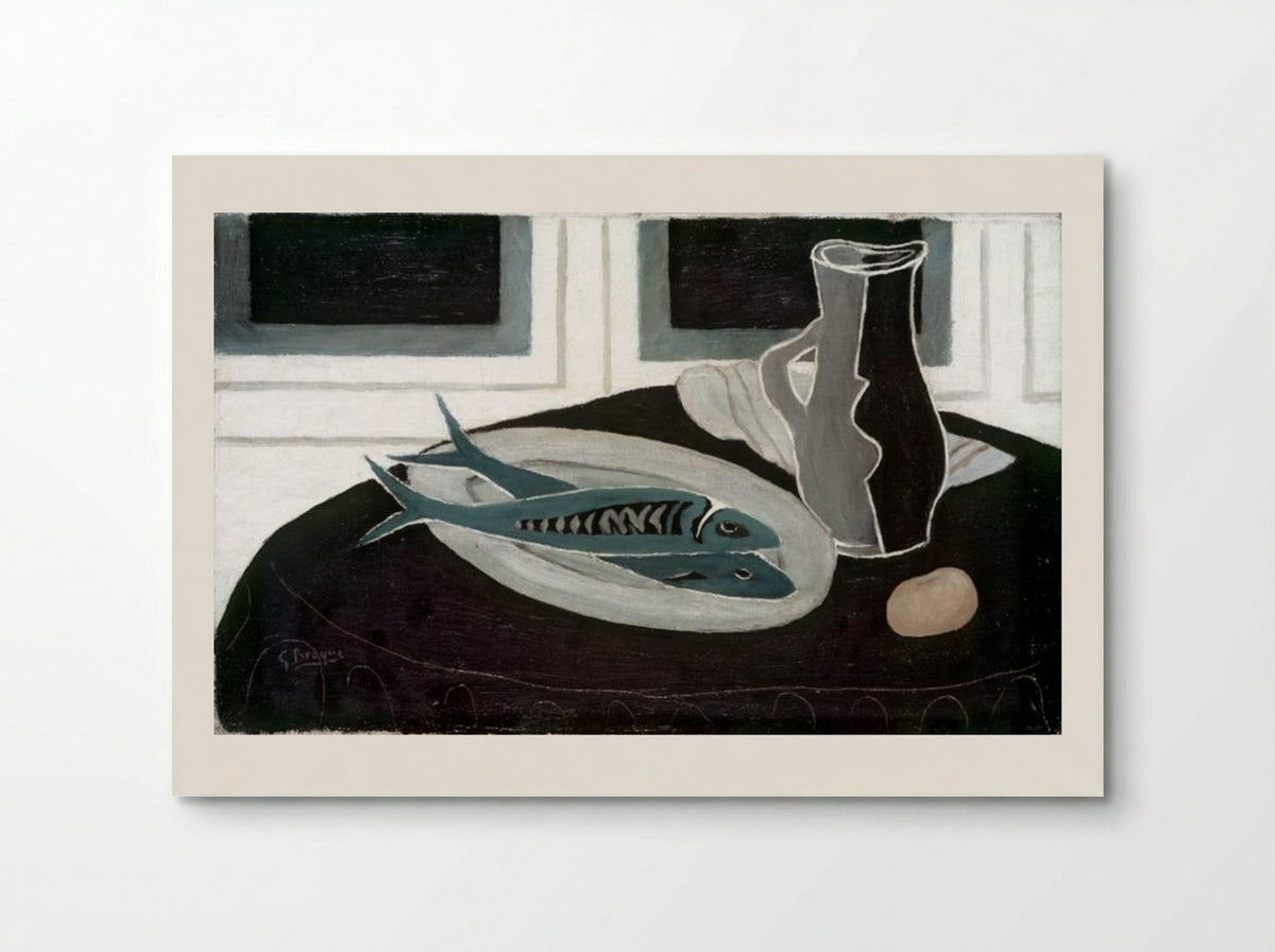Bottle and Fish - Georges Braque - Poster