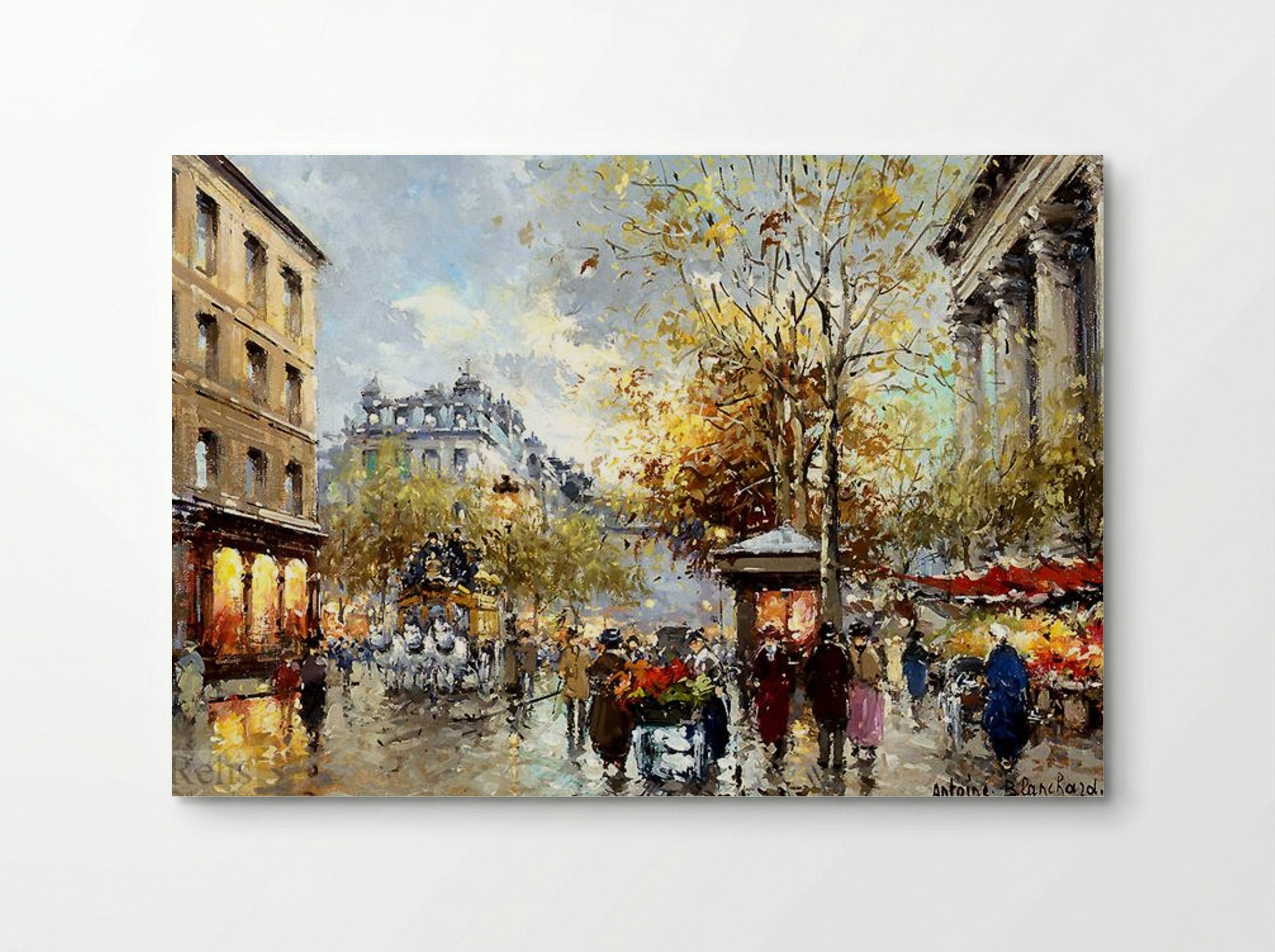 Boulevard des Capucines et Madeleine - Antoine Blanchard - Poster