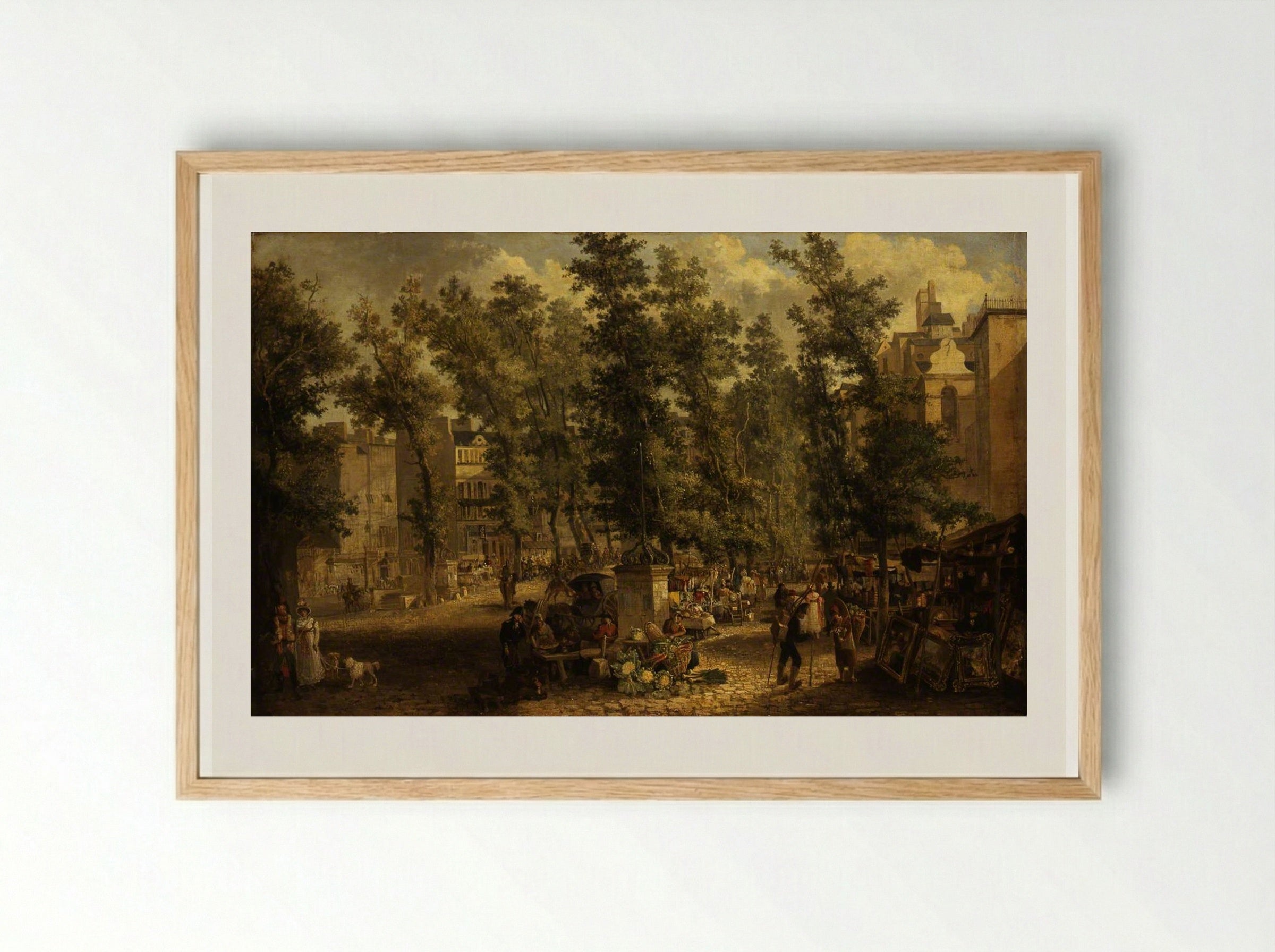 Boulevard des Italiens, Paris - John Crome - Framed Print Wood