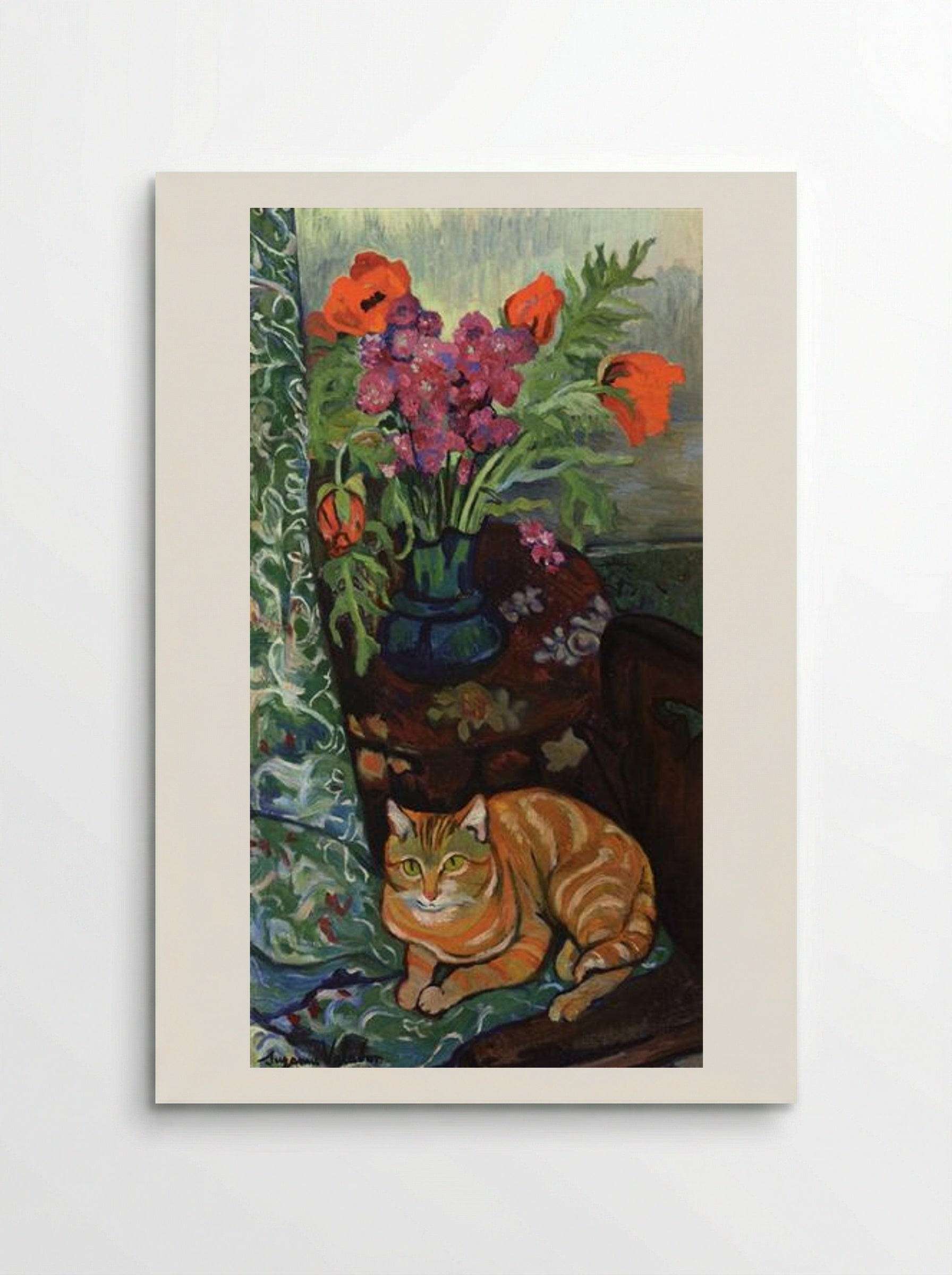 Bouquet and a Cat - Suzanne Valadon - Poster