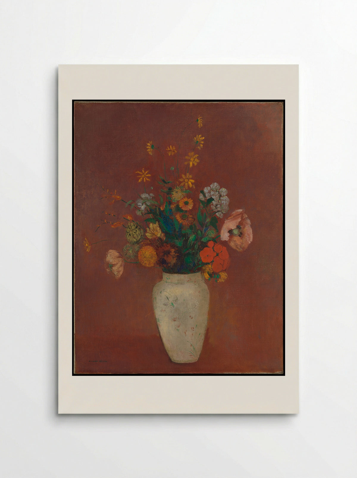 Bouquet in a Chinese Vase - Odilon Redon - Poster